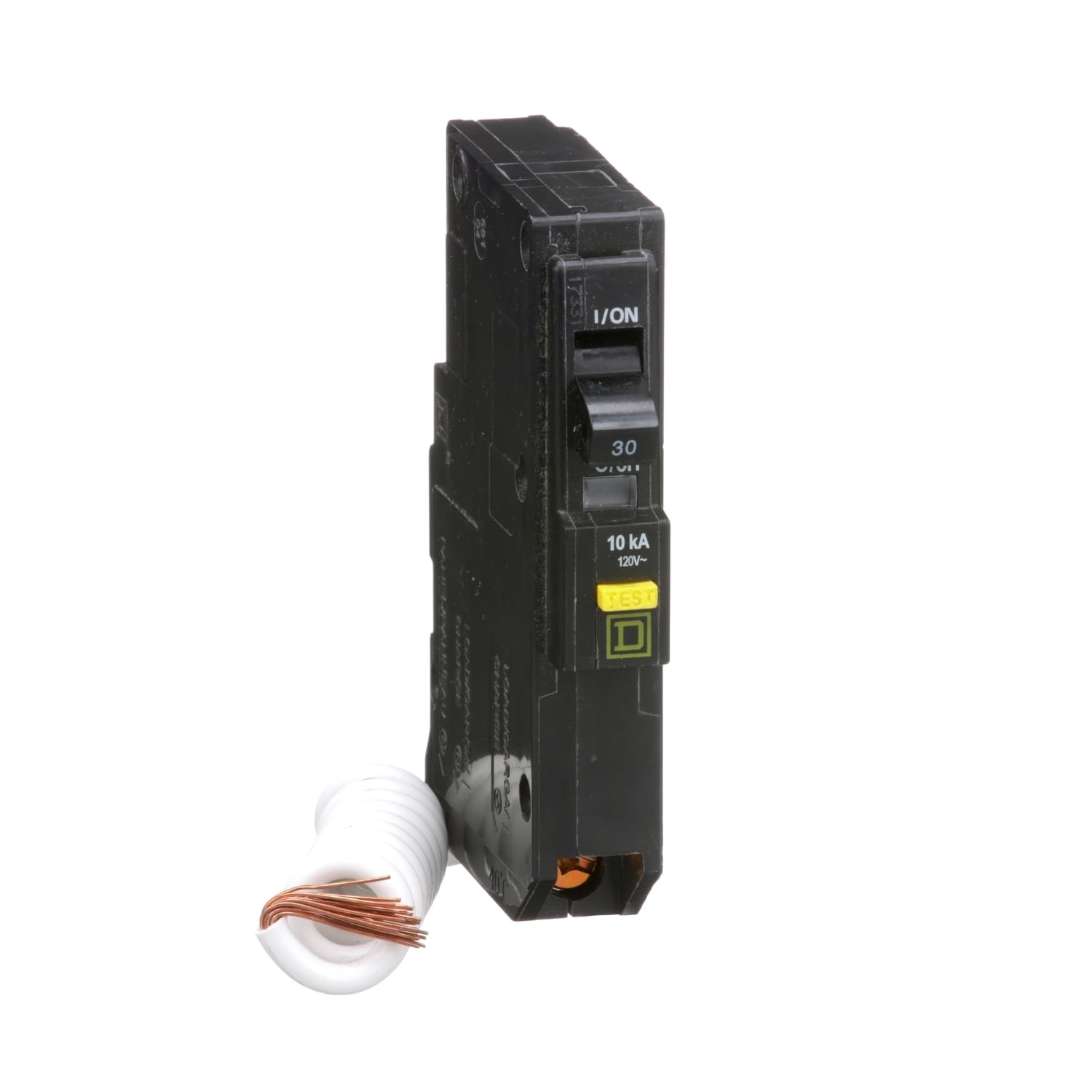 QO130GFI Miniature Circuit Breaker, 30 Amp, 1 Pole, 120V