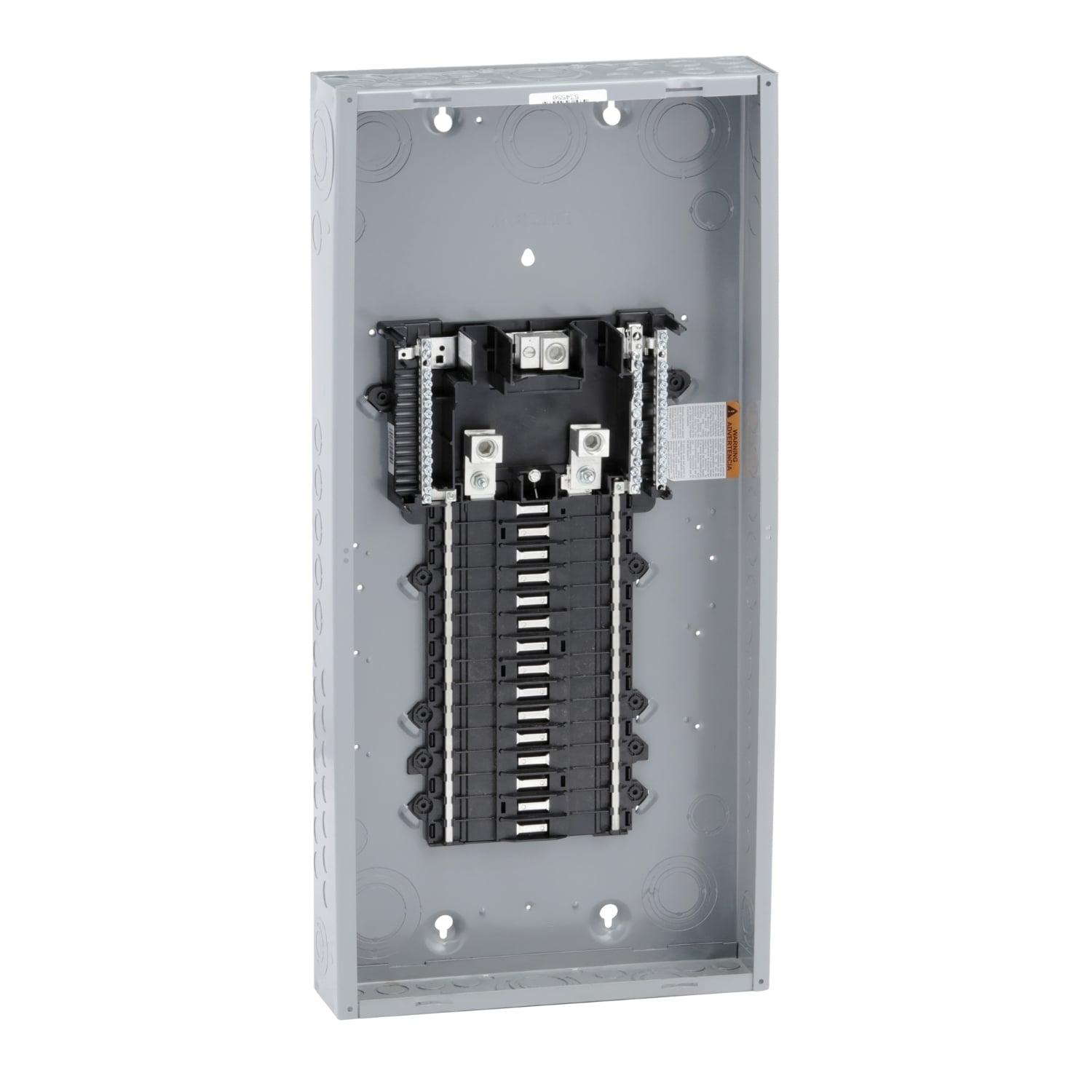 Load center, QO, 1 phase, 30 spaces, 40 circuits, 200A convertible main lugs, PoN, NEMA1, gnd bar