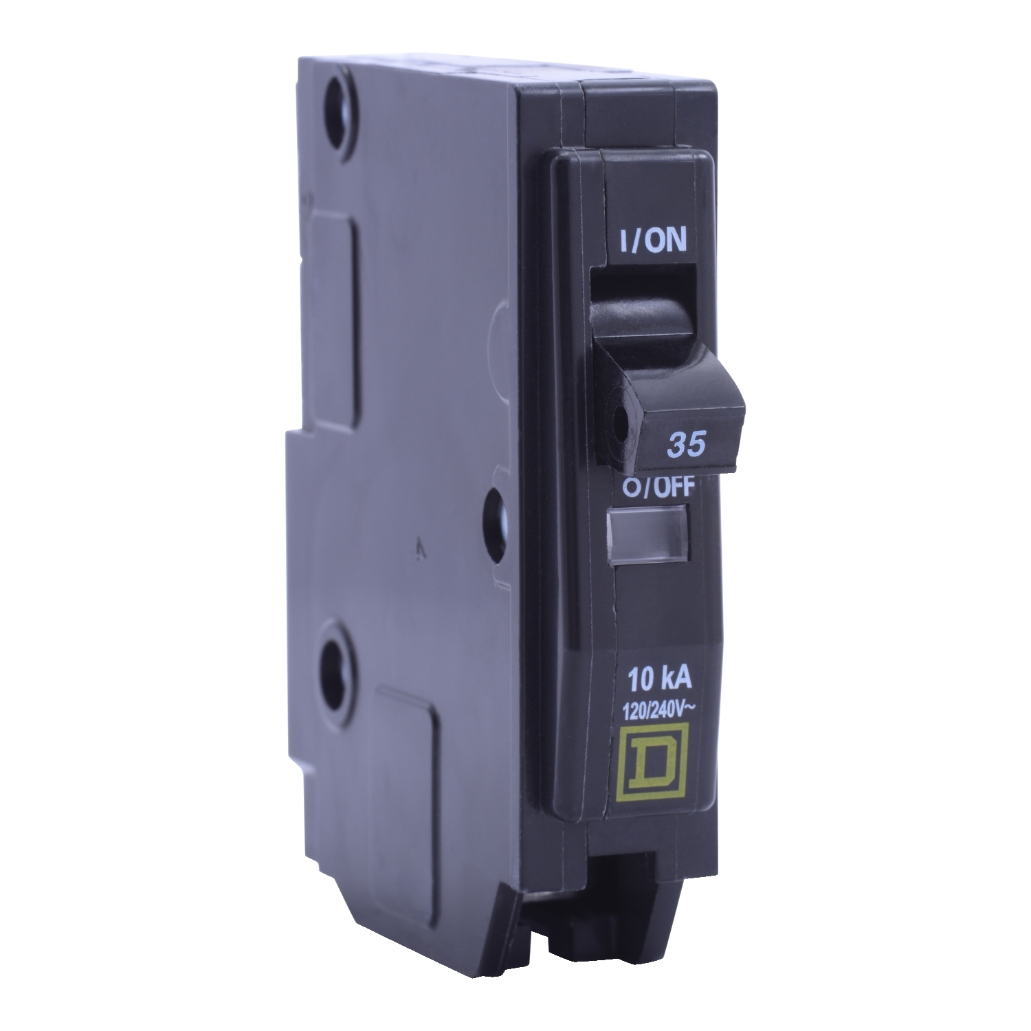 Mini circuit breaker, QO, 35A, 1 pole, 120/240VAC, 10kA, plug in