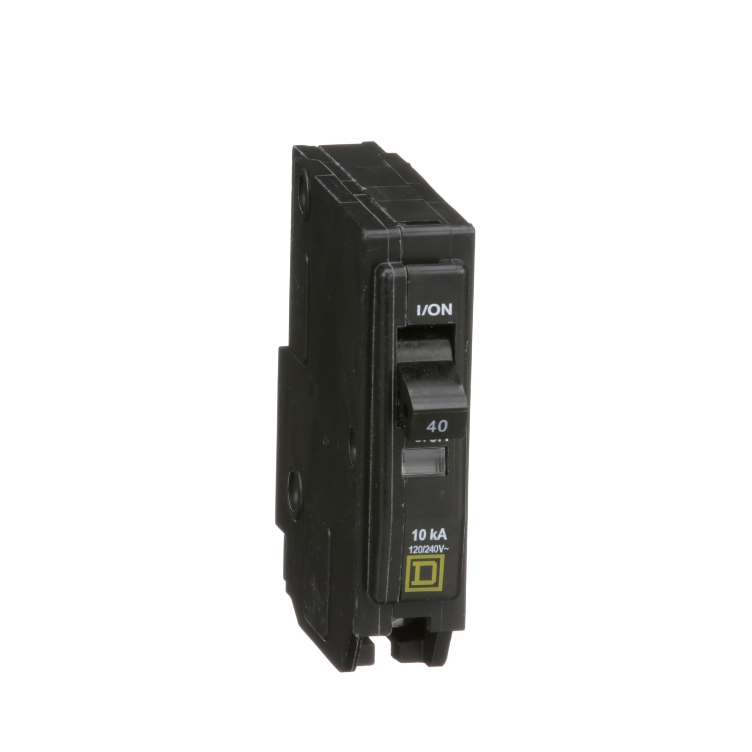 Mini circuit breaker, QO, 40A, 1 pole, 120/240VAC, 10kA, plug in