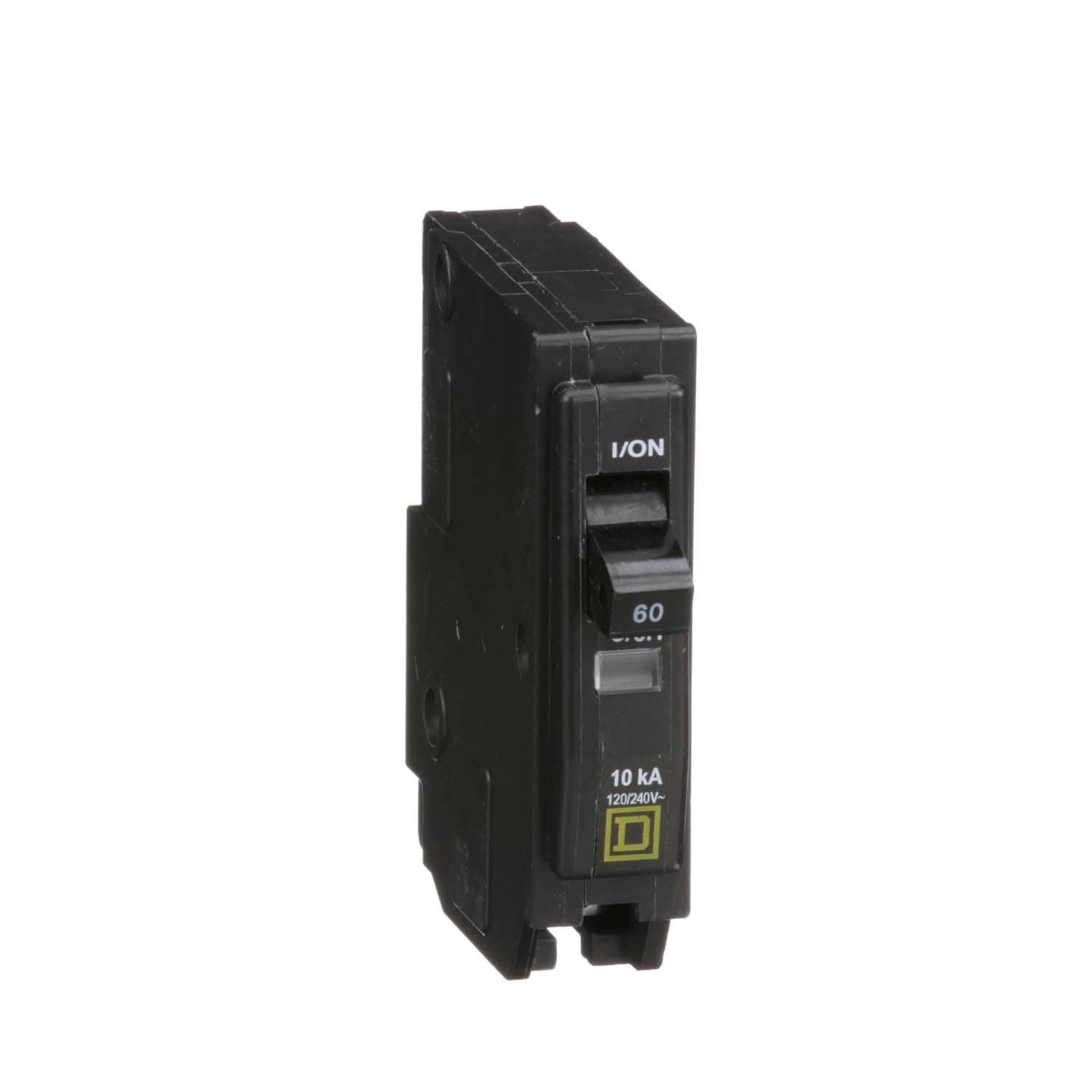 Mini circuit breaker, QO, 60A, 1 pole, 120/240VAC, 10kA, plug in