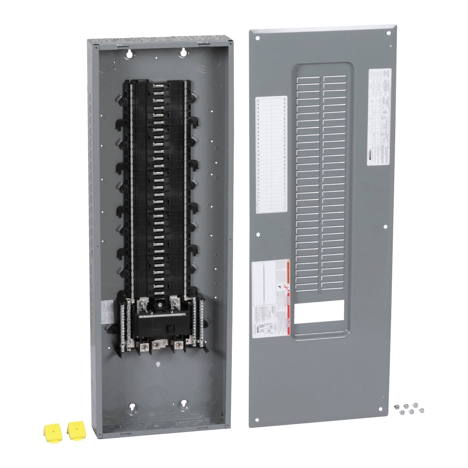 Load center, QO, 1 phase, 60 spaces, 72 circuits, 200A convertible main breaker, PoN, NEMA1, combo cover