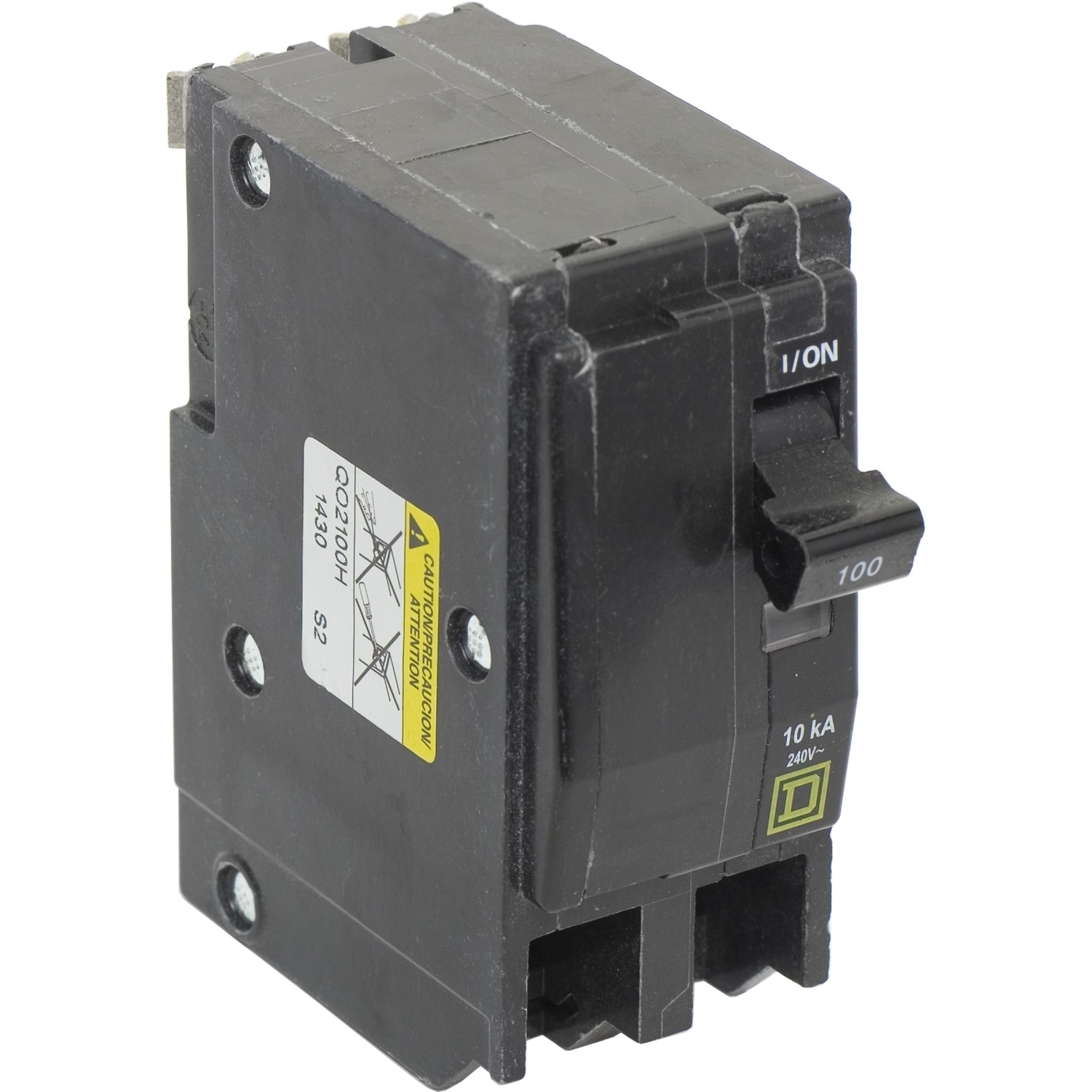 QO2100H Miniature Circuit Breaker, 100 Amp, 2 Pole, 120/240V
