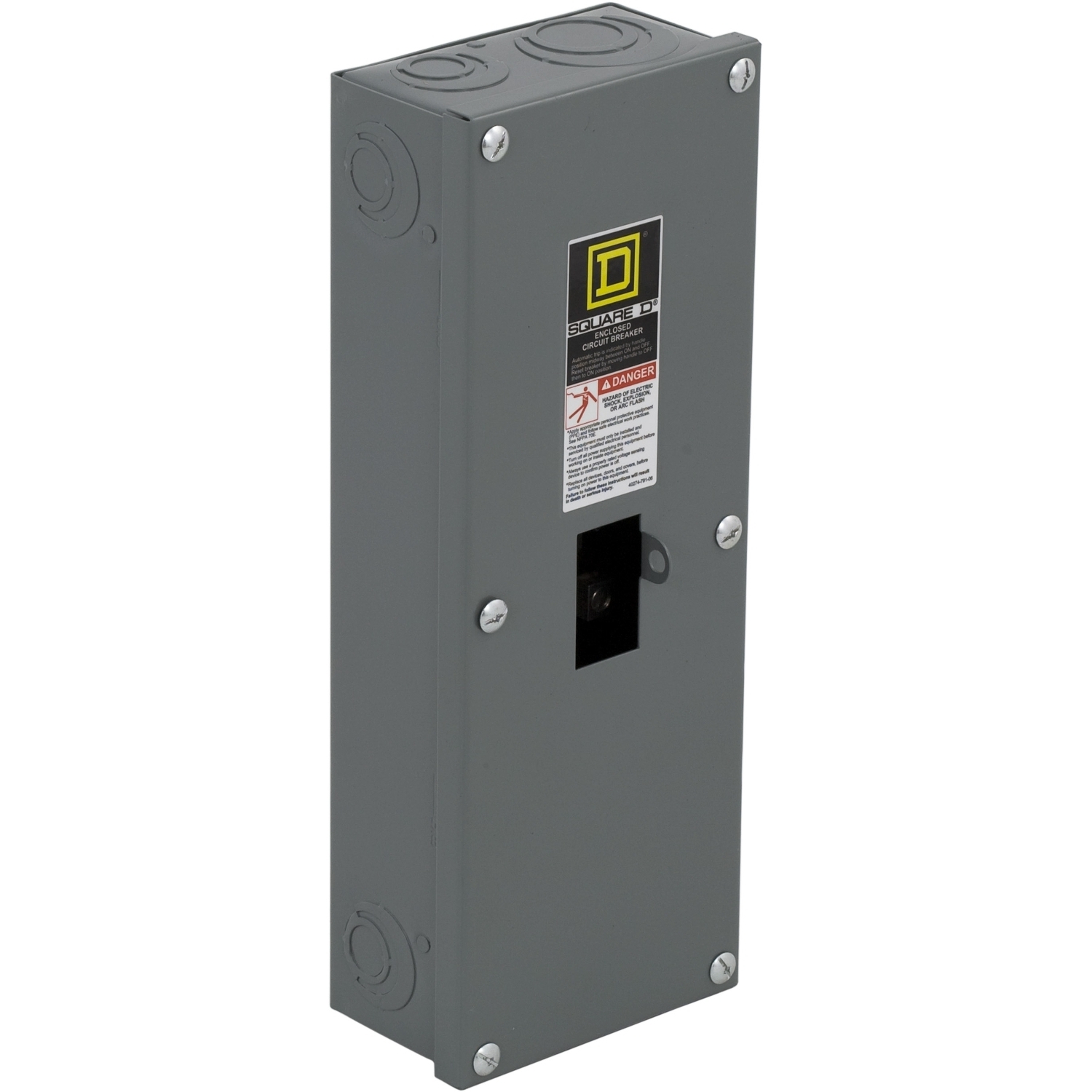 Circuit breaker enclosure, QO, 1 phase, 2 spaces, 125A, NEMA1, surface cover, UL
