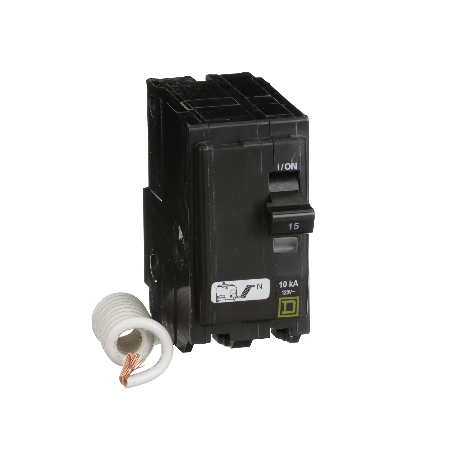 QO215SWN Miniature Circuit Breaker, 15 Amp, 2 Pole, 120V