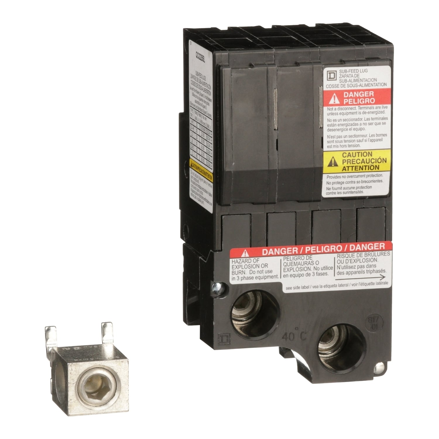 QO2225SL Miniature Circuit Breaker, 225 Amp, 4 Pole, 120/240V