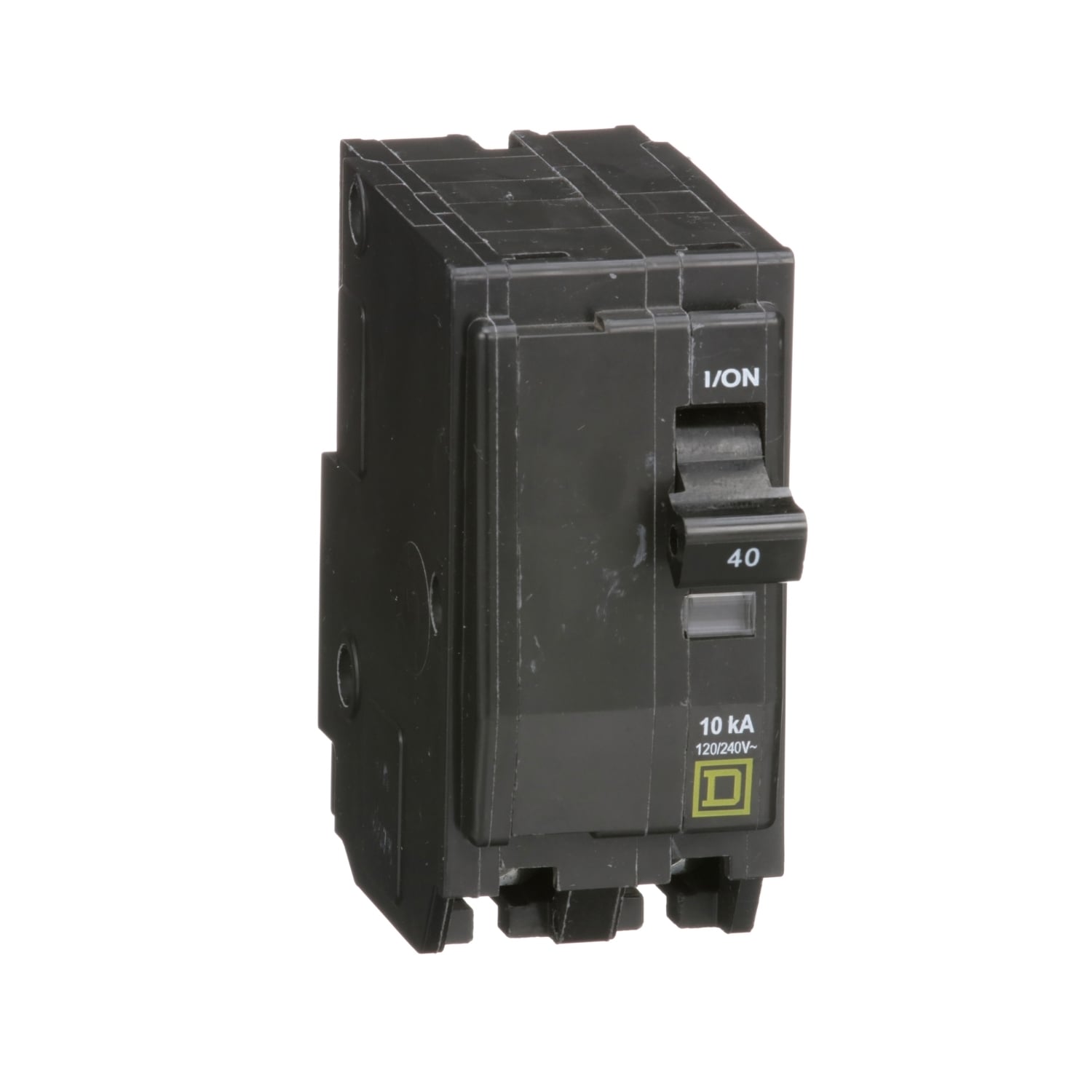 Mini circuit breaker, QO, 40A, 2 pole, 120/240VAC, 10kA, plug in