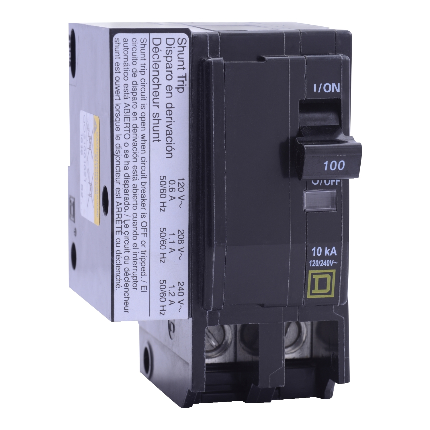 QO2801021 Miniature Circuit Breaker, 80 Amp, 2 Pole, 120/240V