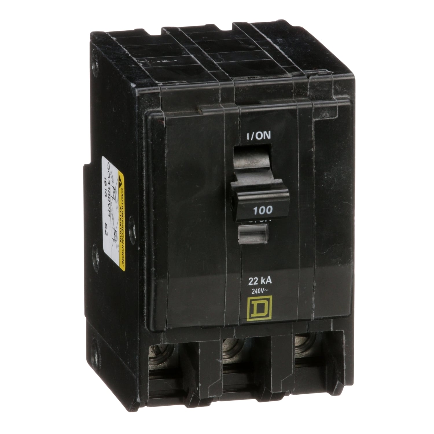 QO3100VH Miniature Circuit Breaker, 100 Amp, 3 Pole, 120/240V
