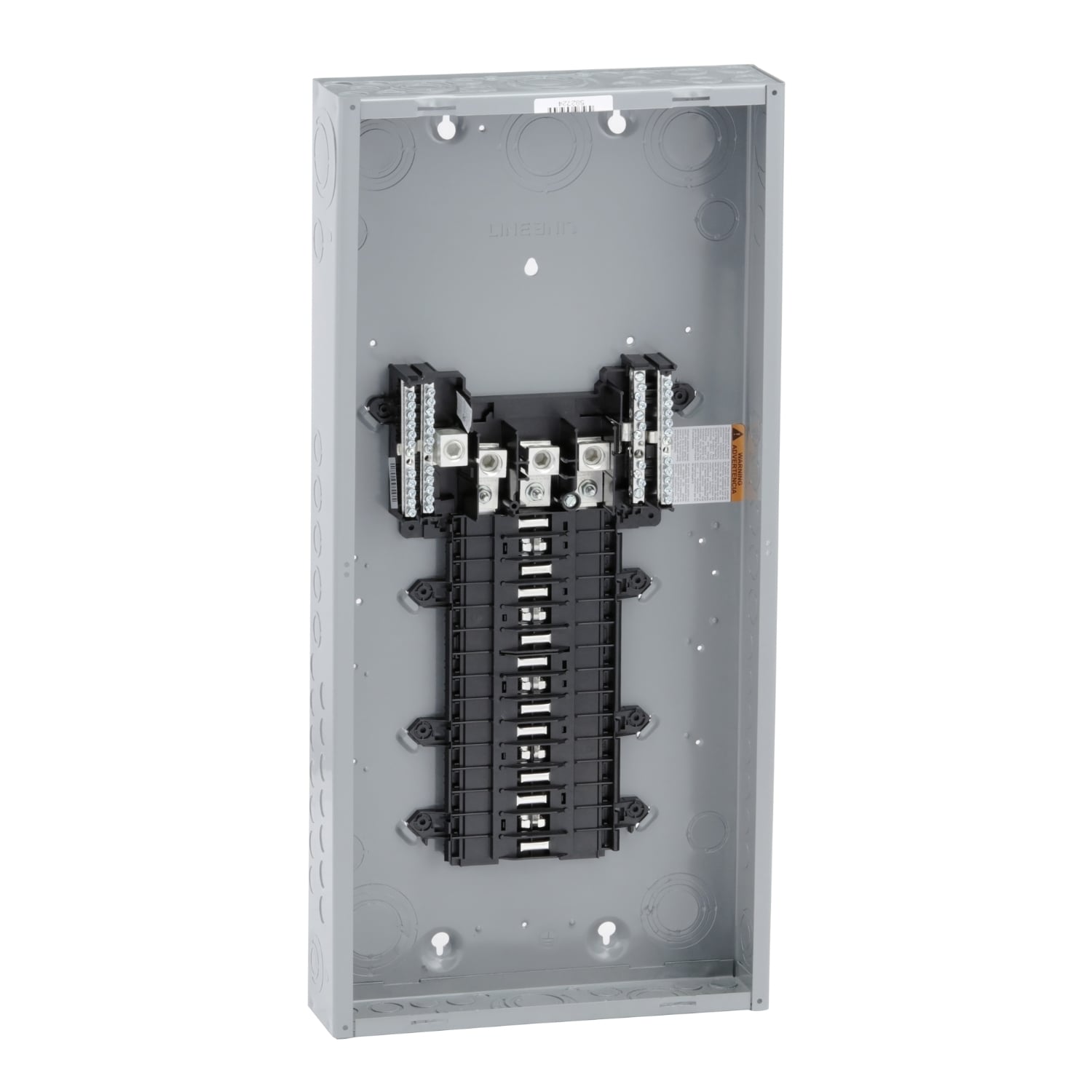 Load center, QO, 3 phase, 30 spaces, 30 circuits, 200A fixed main lugs, NEMA1, gnd bar