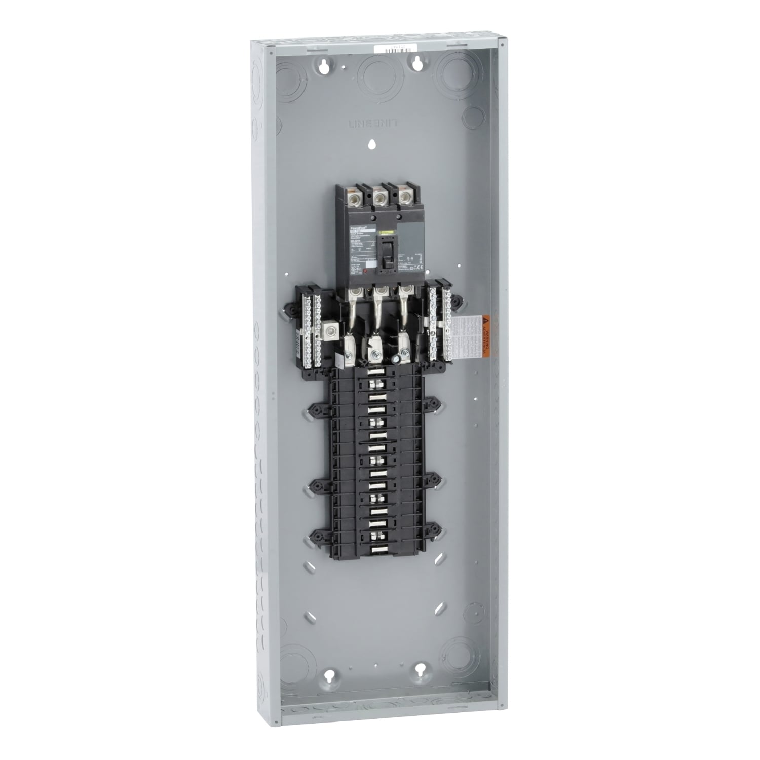 Load center, QO, 3 phase, 30 spaces, 30 circuits, 150A convertible main breaker, NEMA1, QDL
