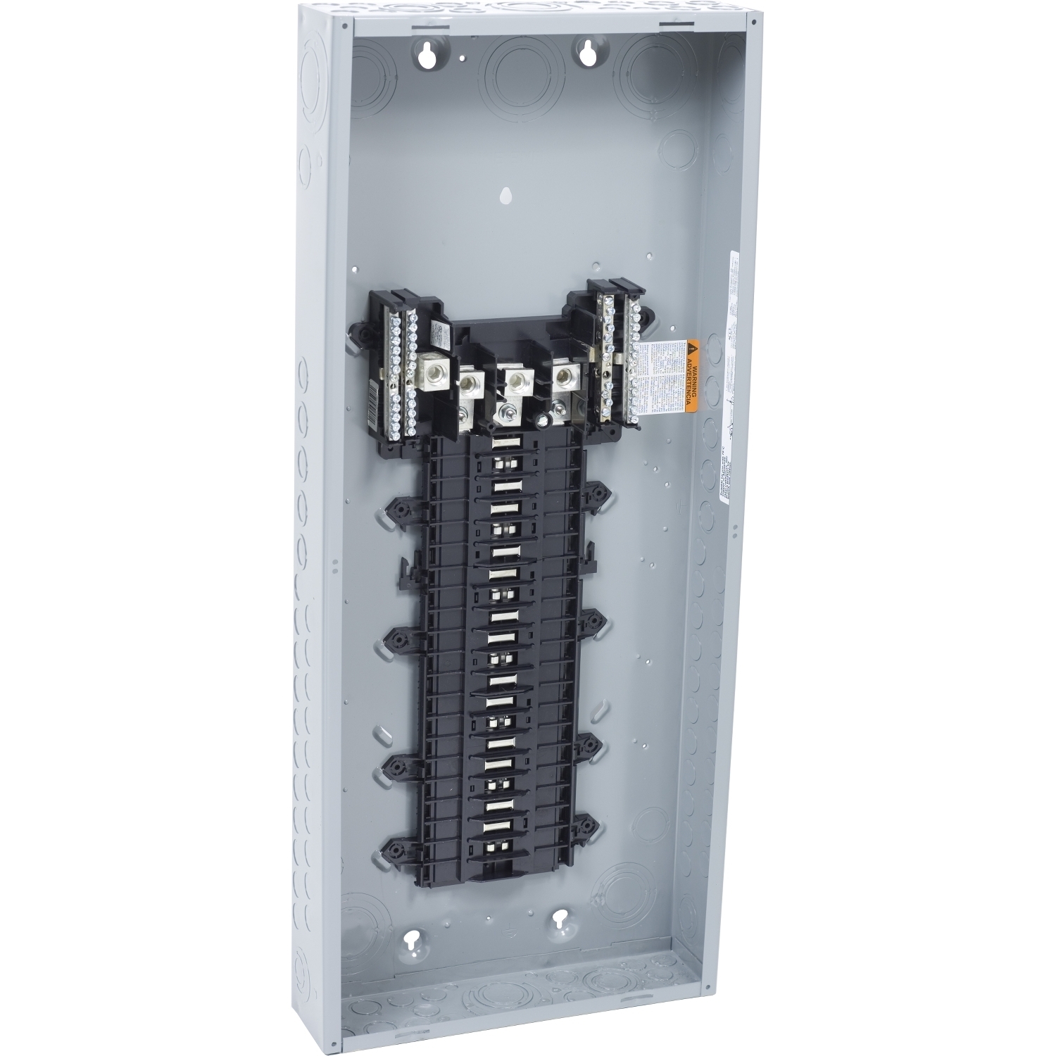 Load center, QO, 3 phase, 40 spaces, 40 circuits, 200A convertible main lugs, NEMA1, gnd bar