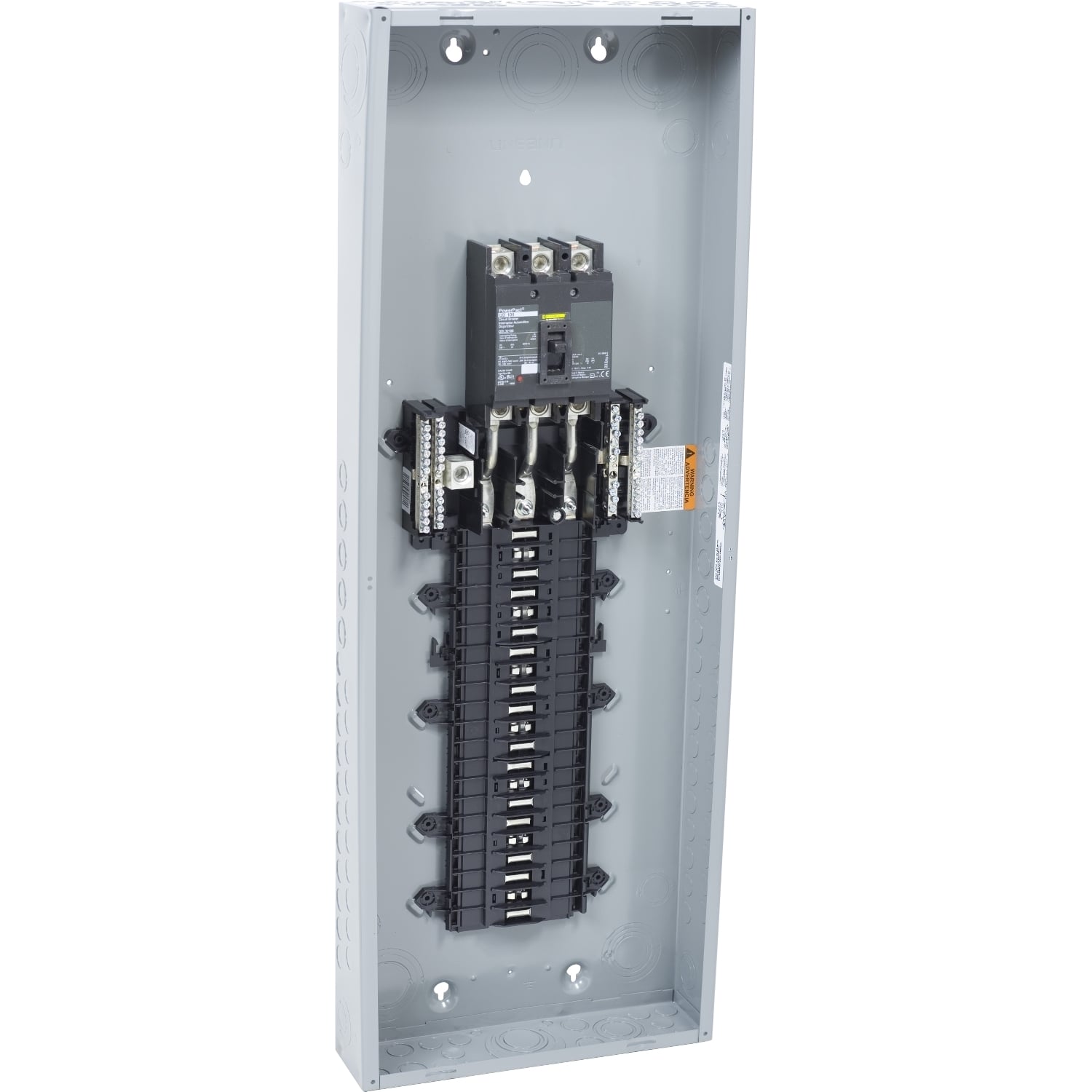 Load center, QO, 3 phase, 42 spaces, 42 circuits, 125A convertible main breaker, NEMA1, QDL