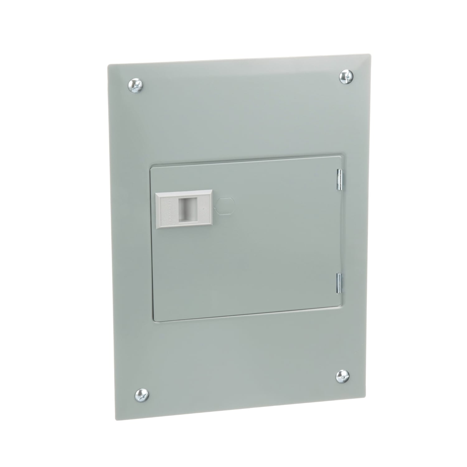 Load center, QO, 1 phase, 6 spaces, 12 circuits, 100A fixed main lugs, NEMA1, door flush cover