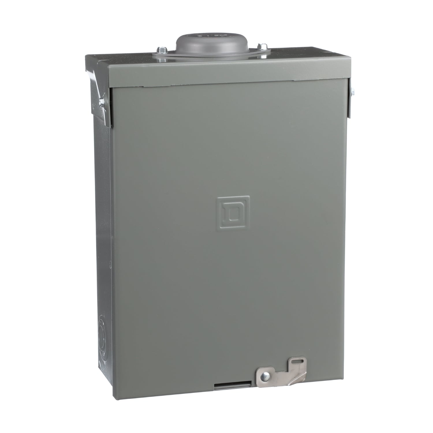 Load center, QO, 1 phase, 6 spaces, 12 circuits, 100A fixed main lugs, NEMA3R, Cu bus