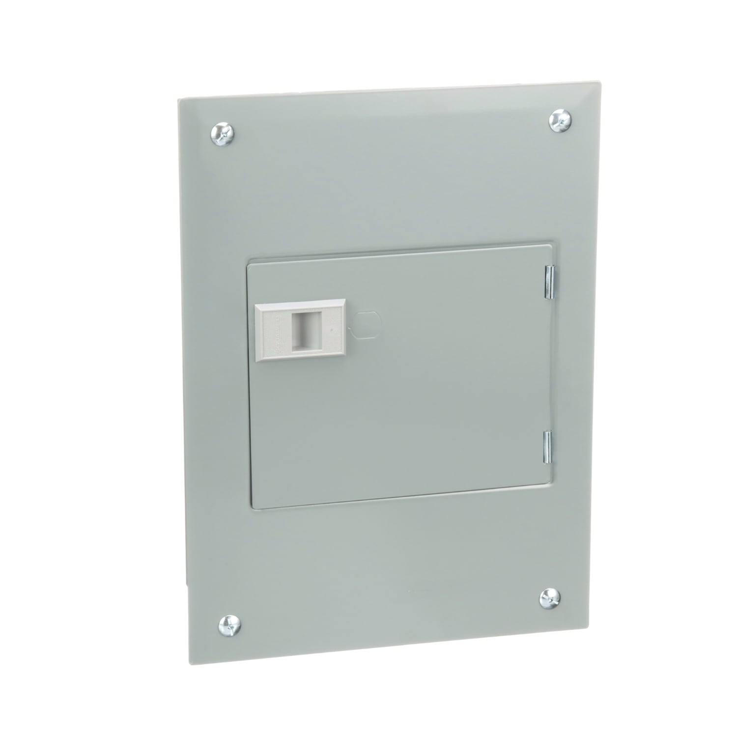 Load center, QO, 1 phase, 8 spaces, 16 circuits, 100A fixed main lugs, NEMA1, door flush cover