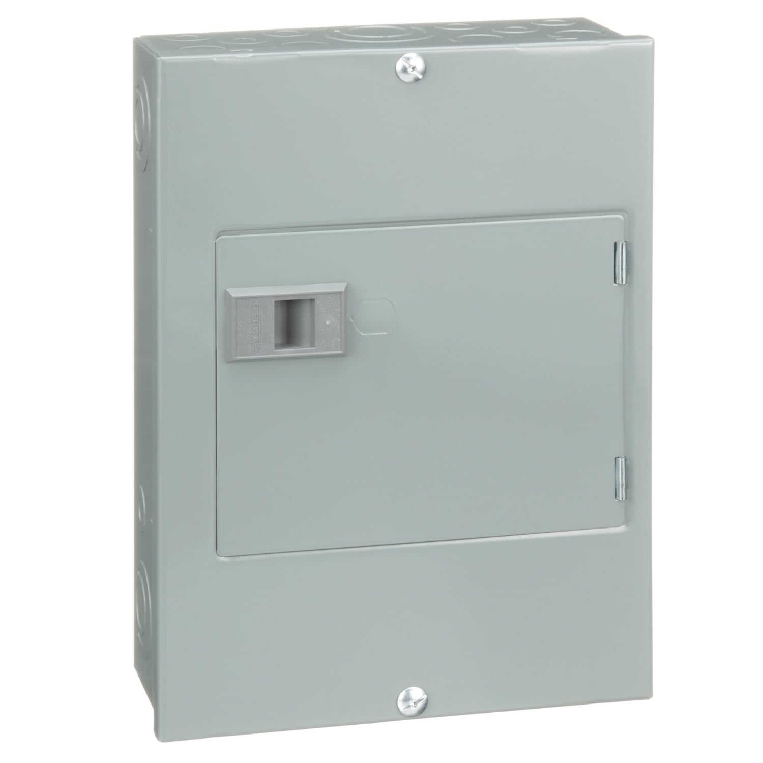 Load center, QO, 1 phase, 8 spaces, 16 circuits, 100A fixed main lugs, NEMA1, door surface cover, Cu bus