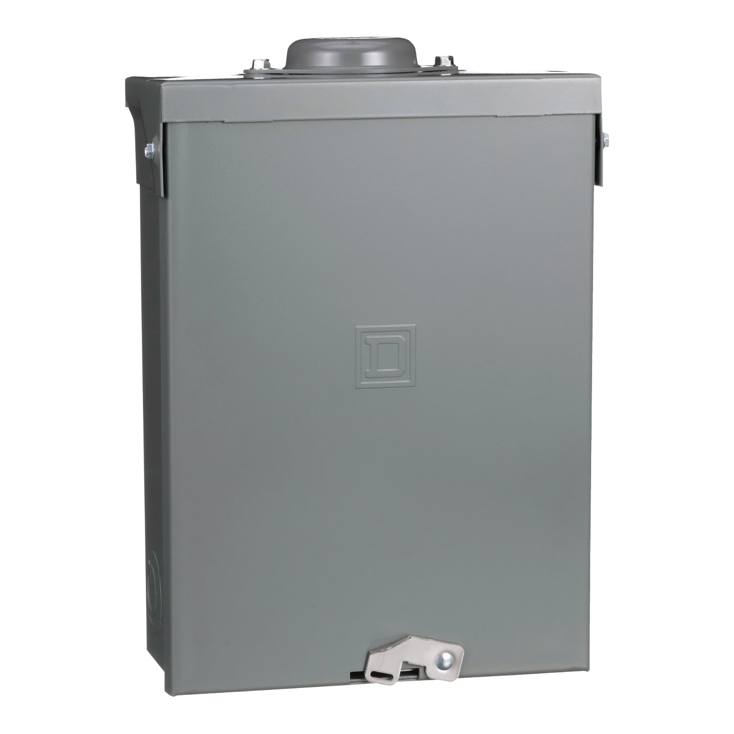 Load center, QO, 1 phase, 8 spaces, 16 circuits, 100A fixed main lugs, NEMA3R, Cu bus