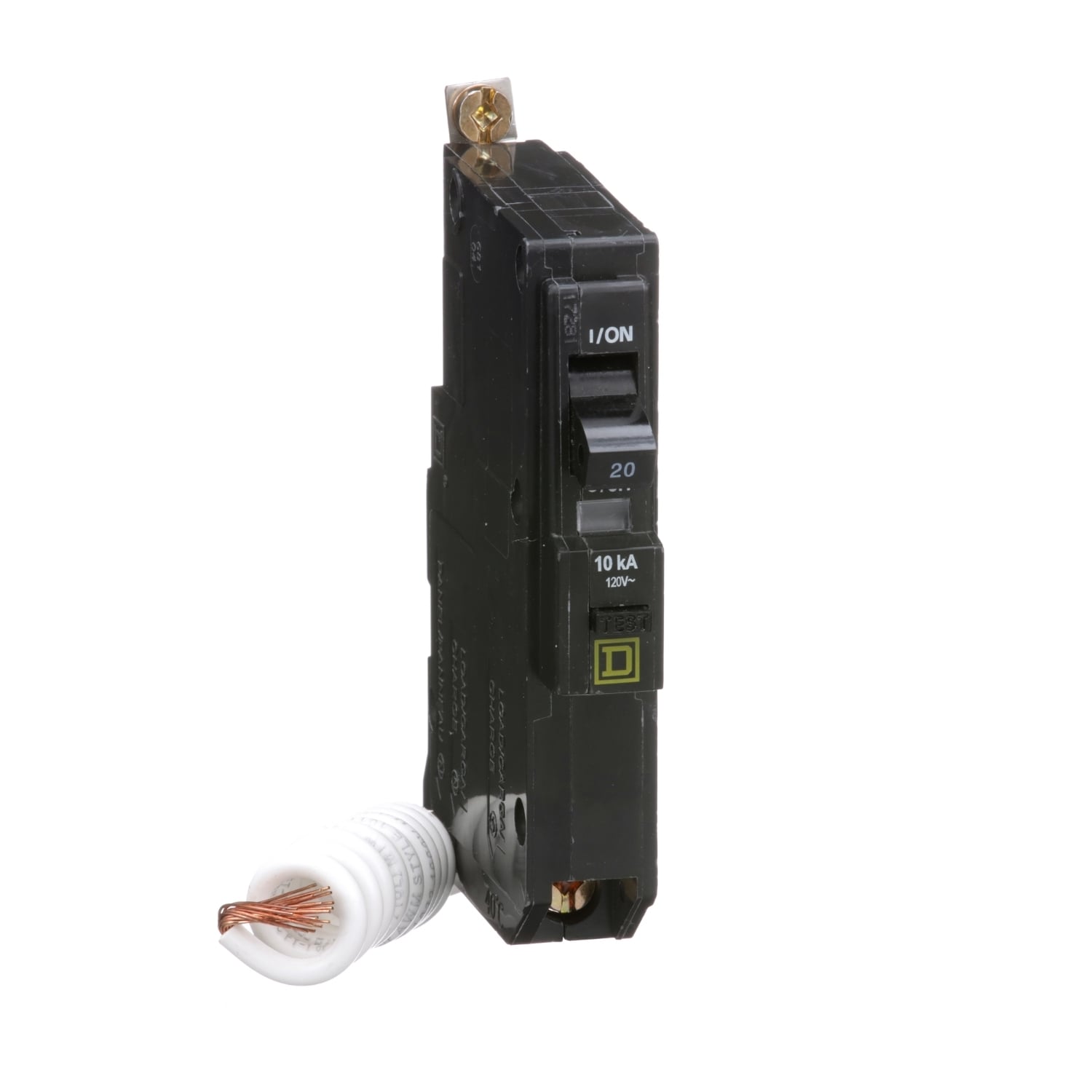 QOB120EPD Miniature Circuit Breaker, 20 Amp, 1 Pole, 120V