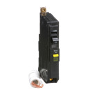 Mini circuit breaker, QO, 20A, 1 pole, 120VAC, 10kA, 6mA grd fault A, pigtail, bolt on mount
