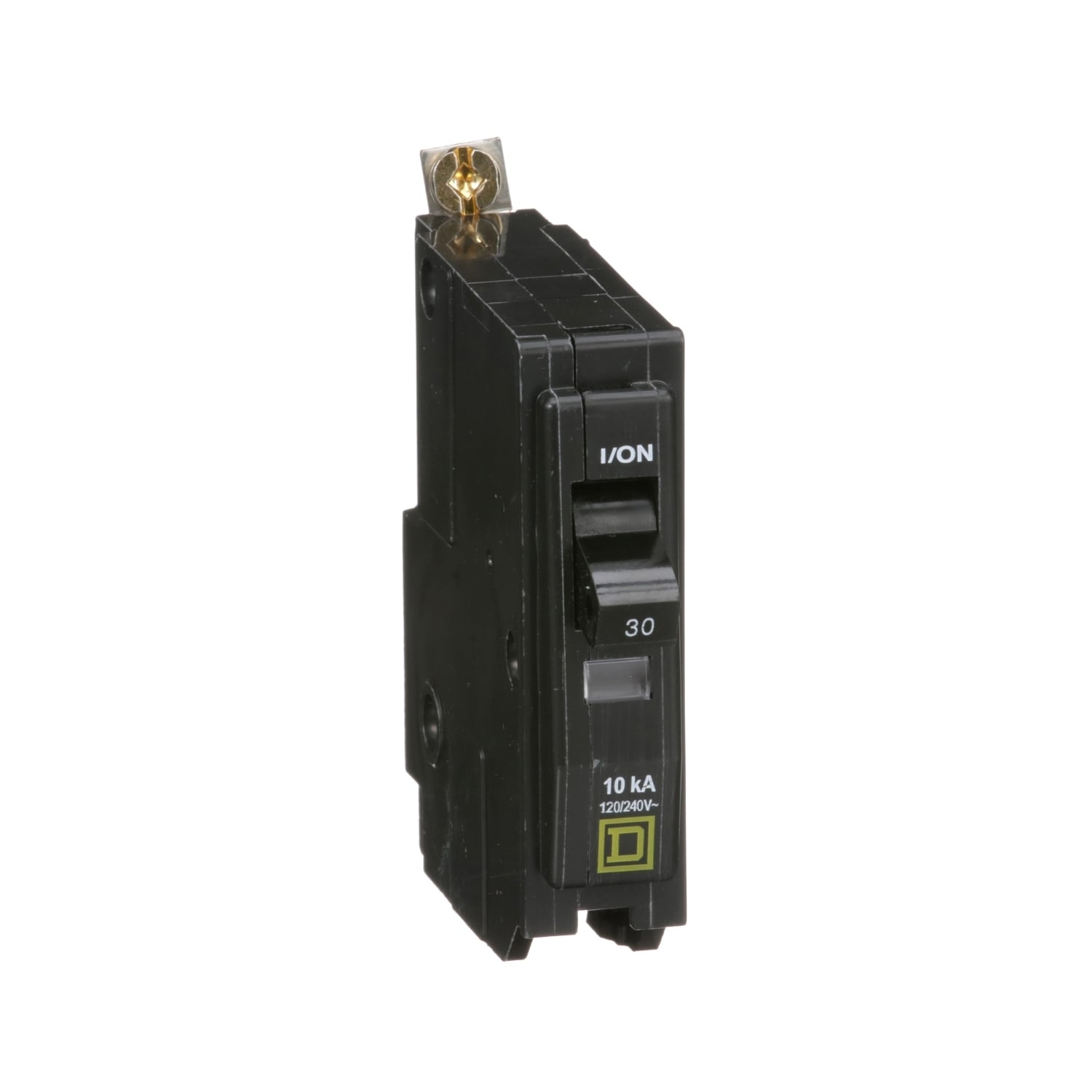 Mini circuit breaker, QO, 30A, 1 pole, 120/240VAC, 10kA, bolt on
