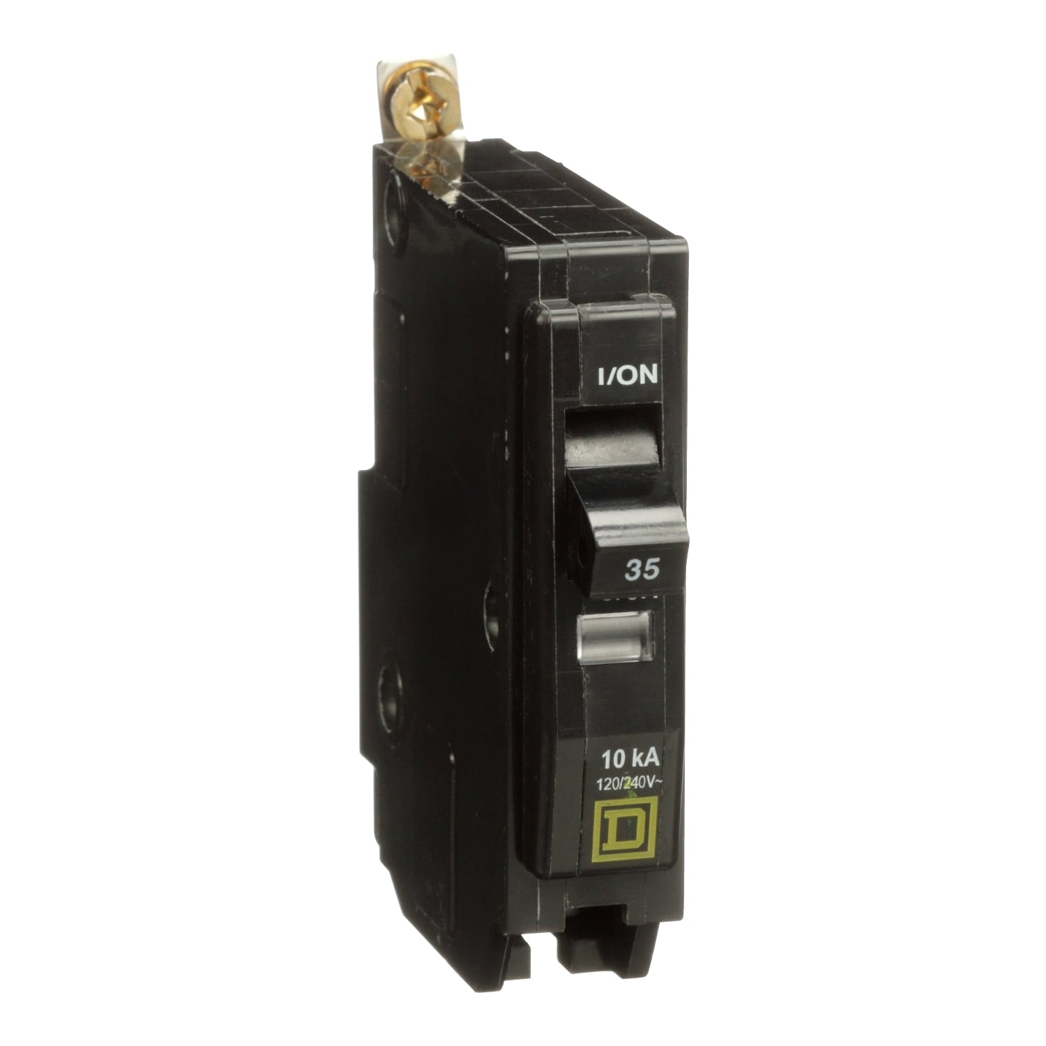Mini circuit breaker, QO, 35A, 1 pole, 120/240VAC, 10kA, bolt on
