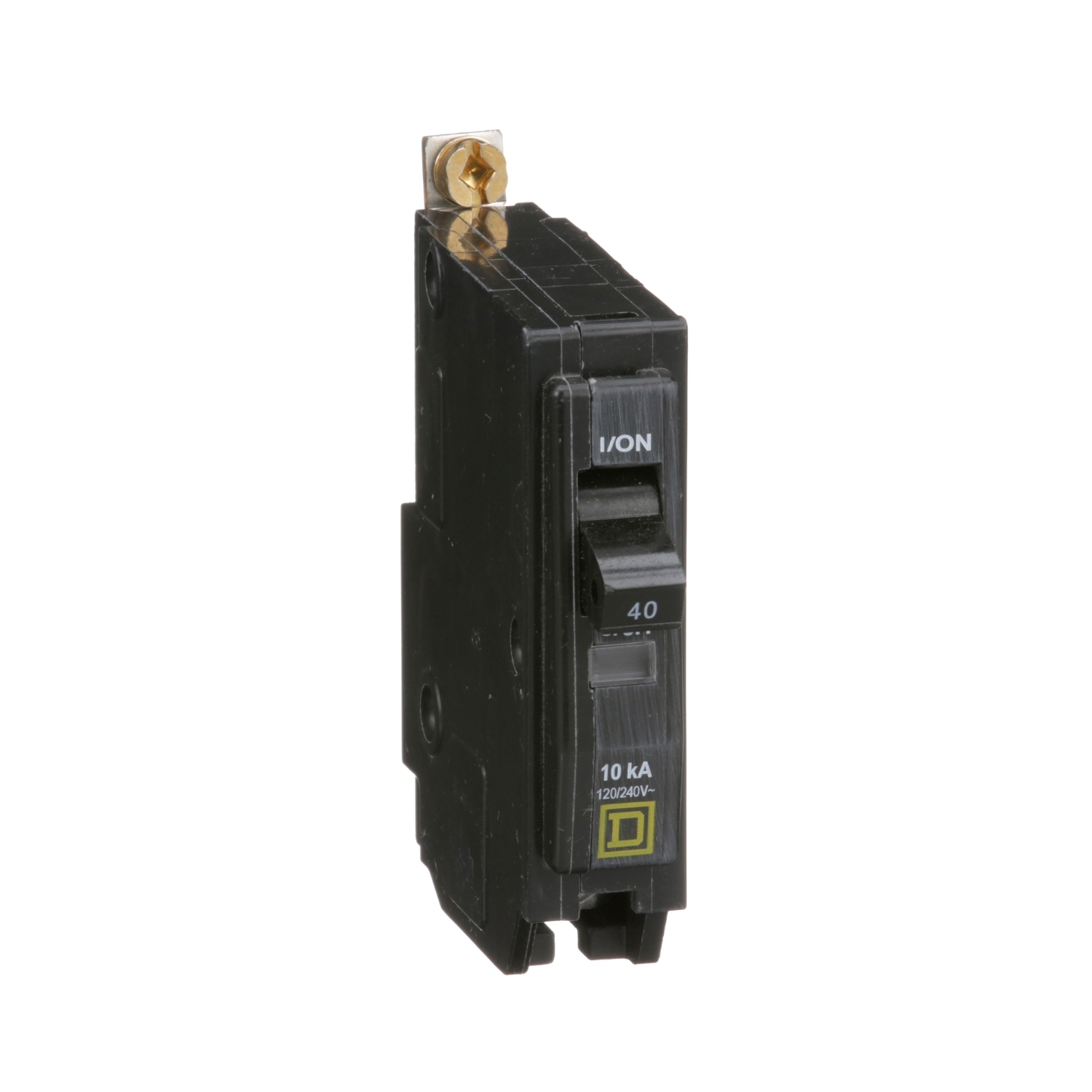 Mini circuit breaker, QO, 40A, 1 pole, 120/240VAC, 10kA, bolt on