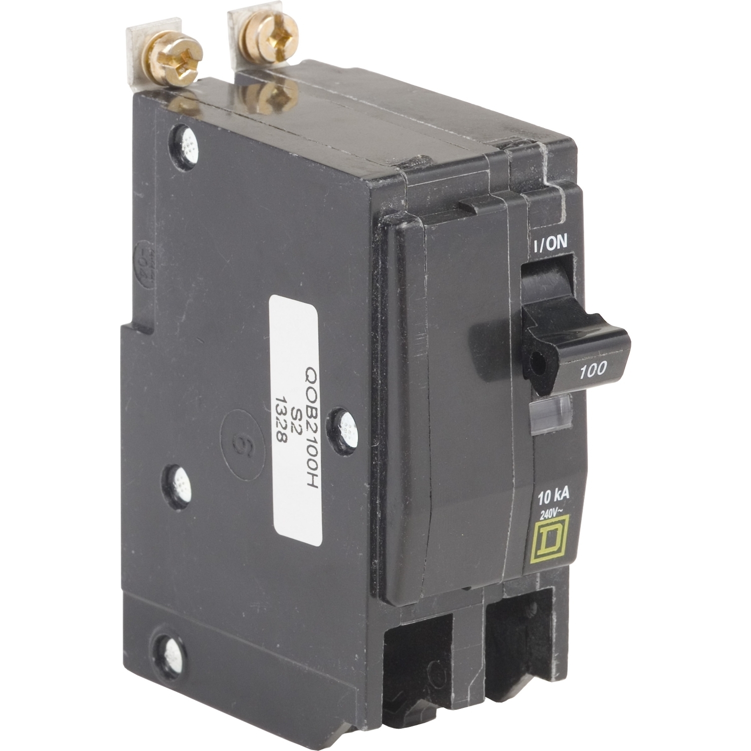 QOB2100H Miniature Circuit Breaker, 100 Amp, 2 Pole, 120/240V