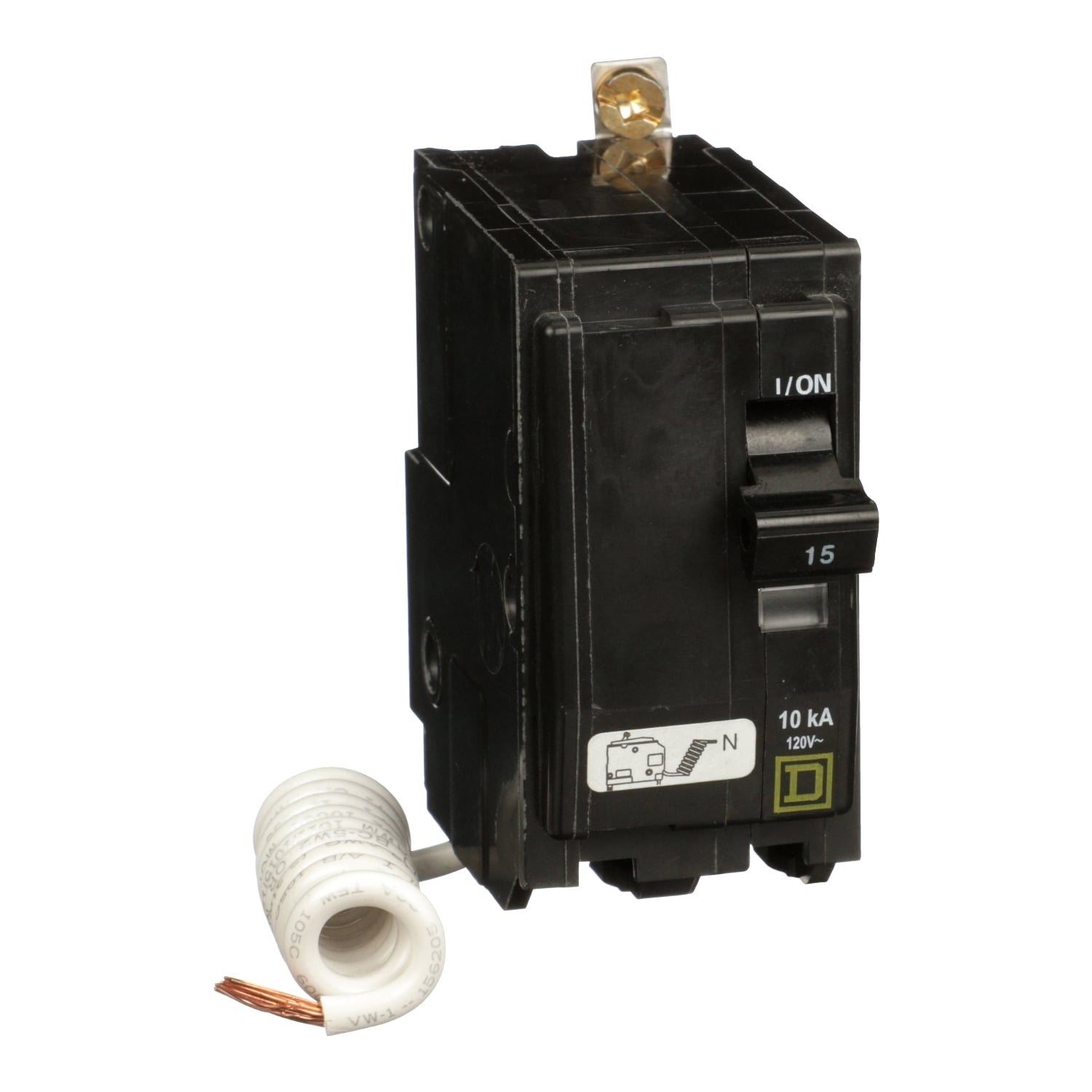 QOB215SWN Miniature Circuit Breaker, 15 Amp, 2 Pole, 120V