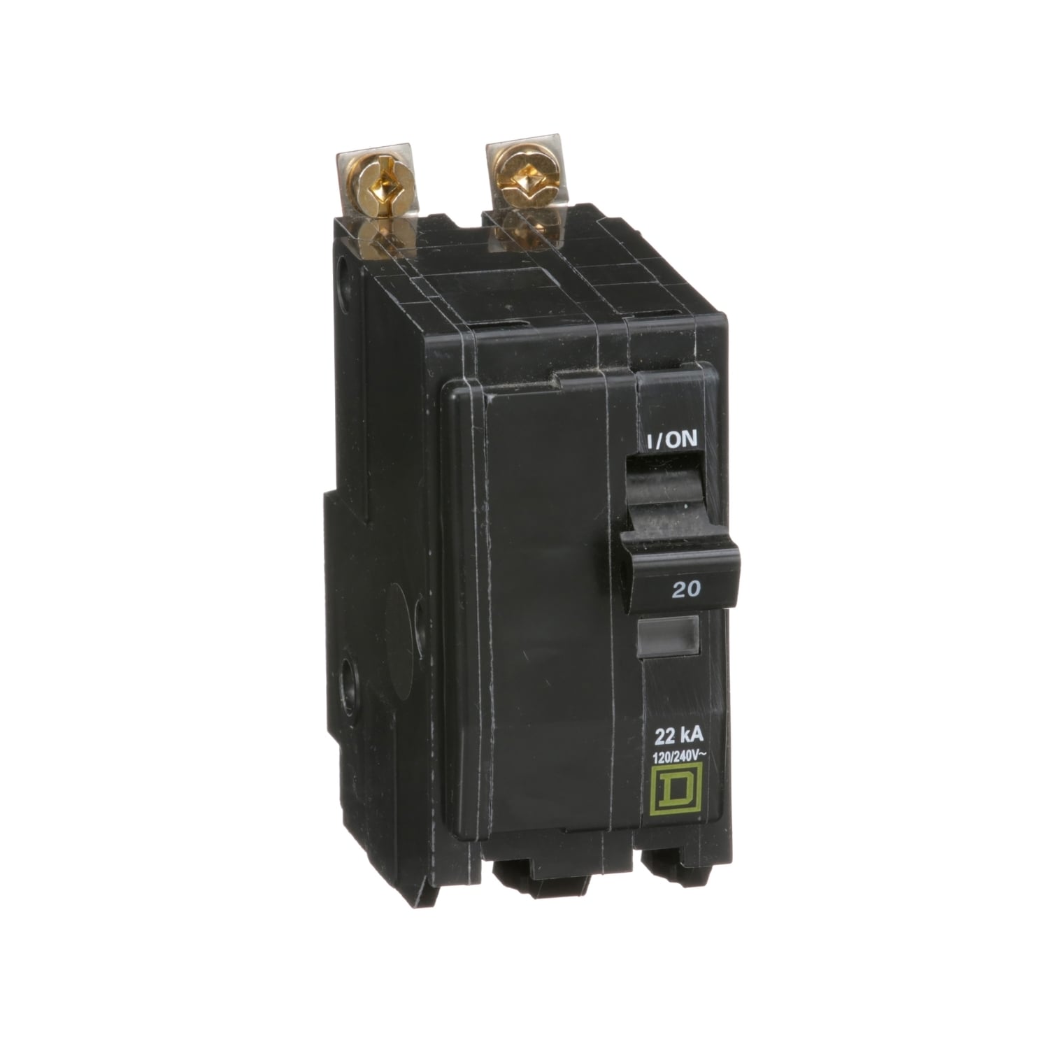 QOB220VH Miniature Circuit Breaker, 20 Amp, 2 Pole, 120/240V