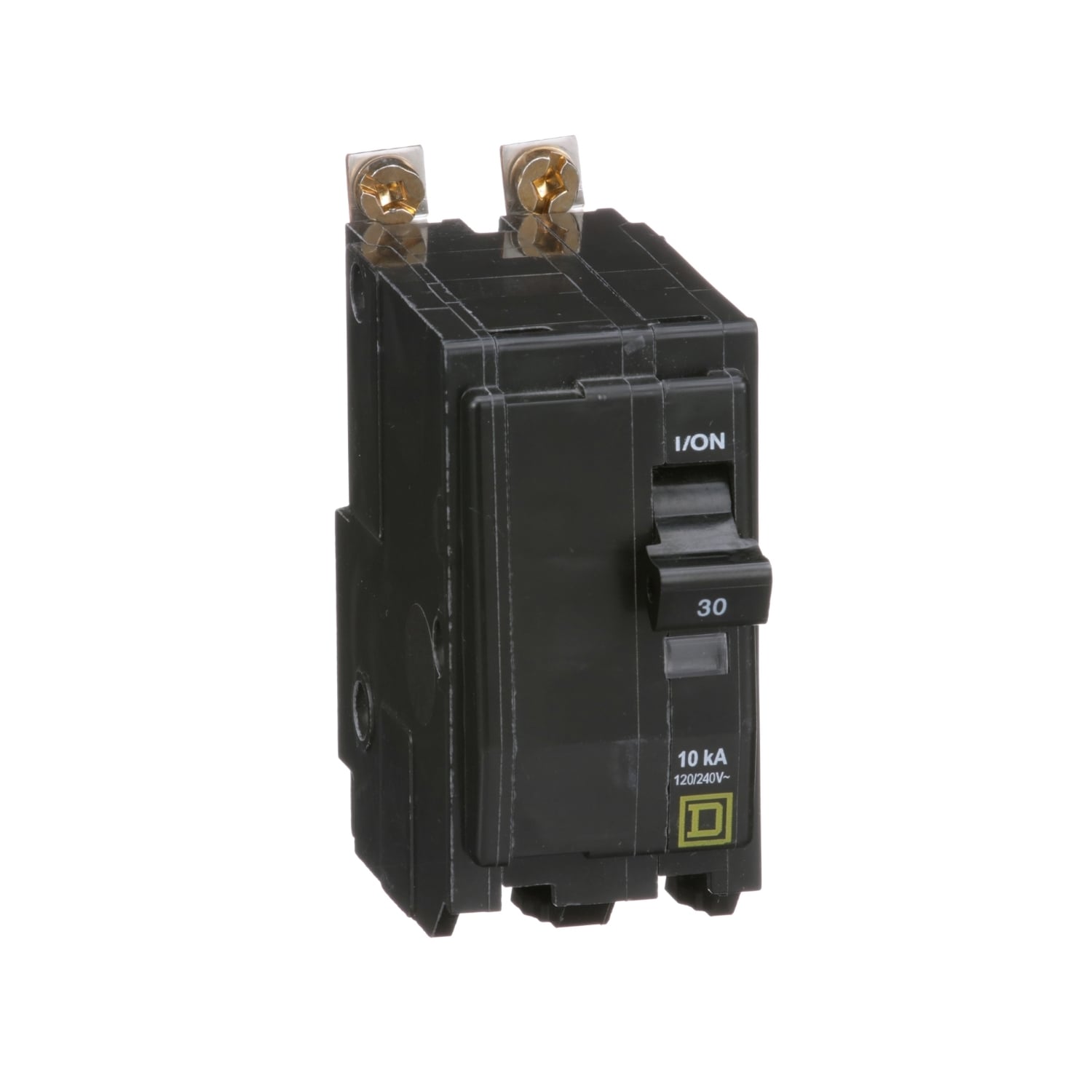 Mini circuit breaker, QO, 30A, 2 pole, 120/240VAC, 10kA, bolt on
