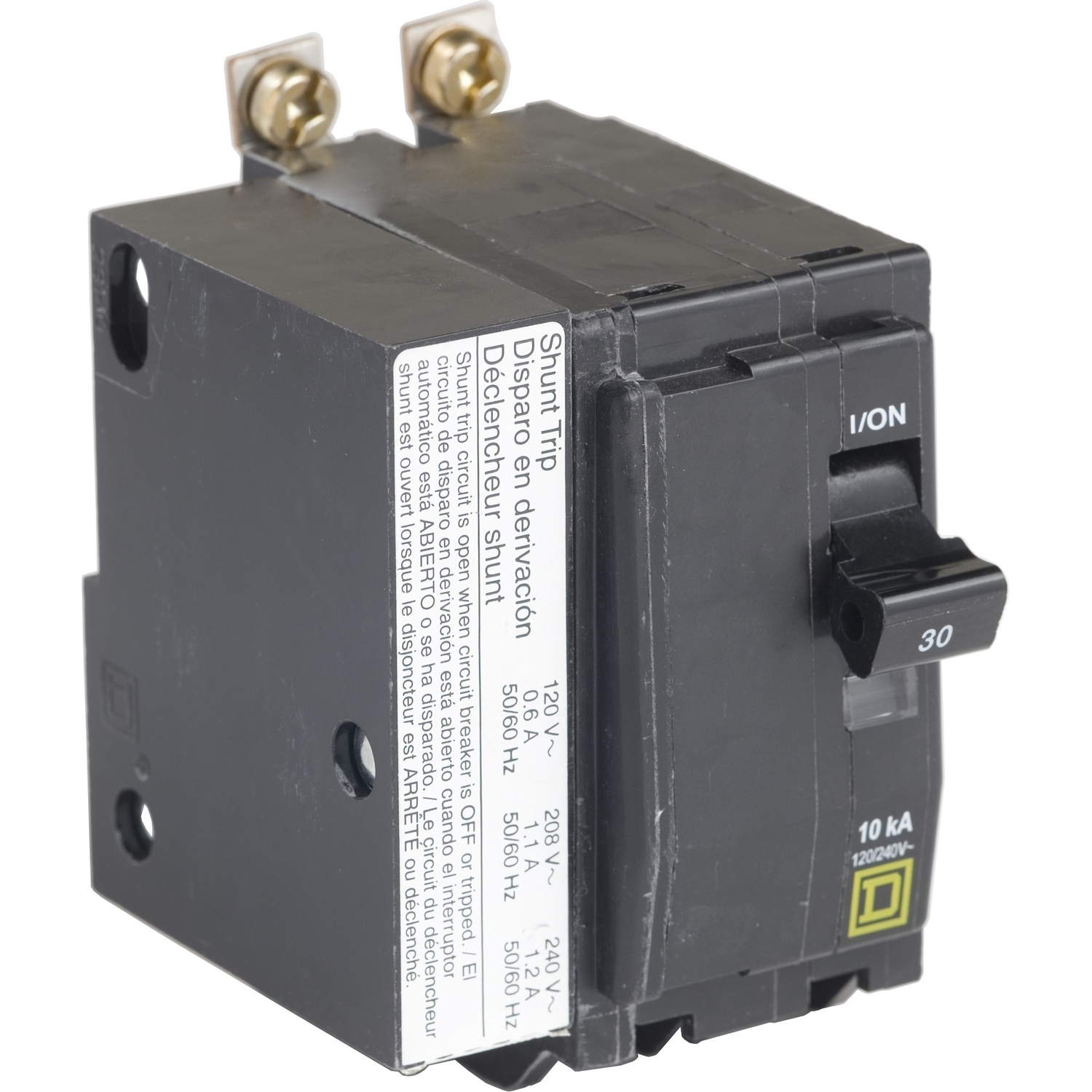 QOB230VH1021 Miniature Circuit Breaker, 30 Amp, 2 Pole, 120/240V