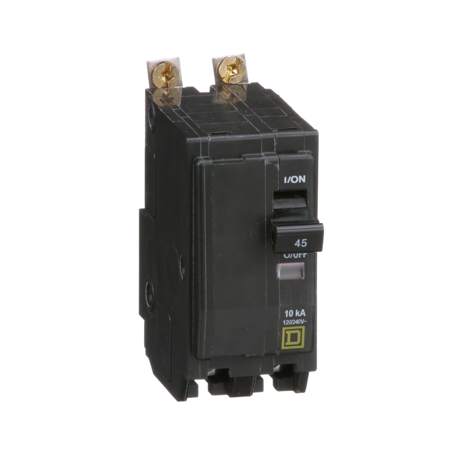 Mini circuit breaker, QO, 45A, 2 pole, 120/240VAC, 10kA, bolt on