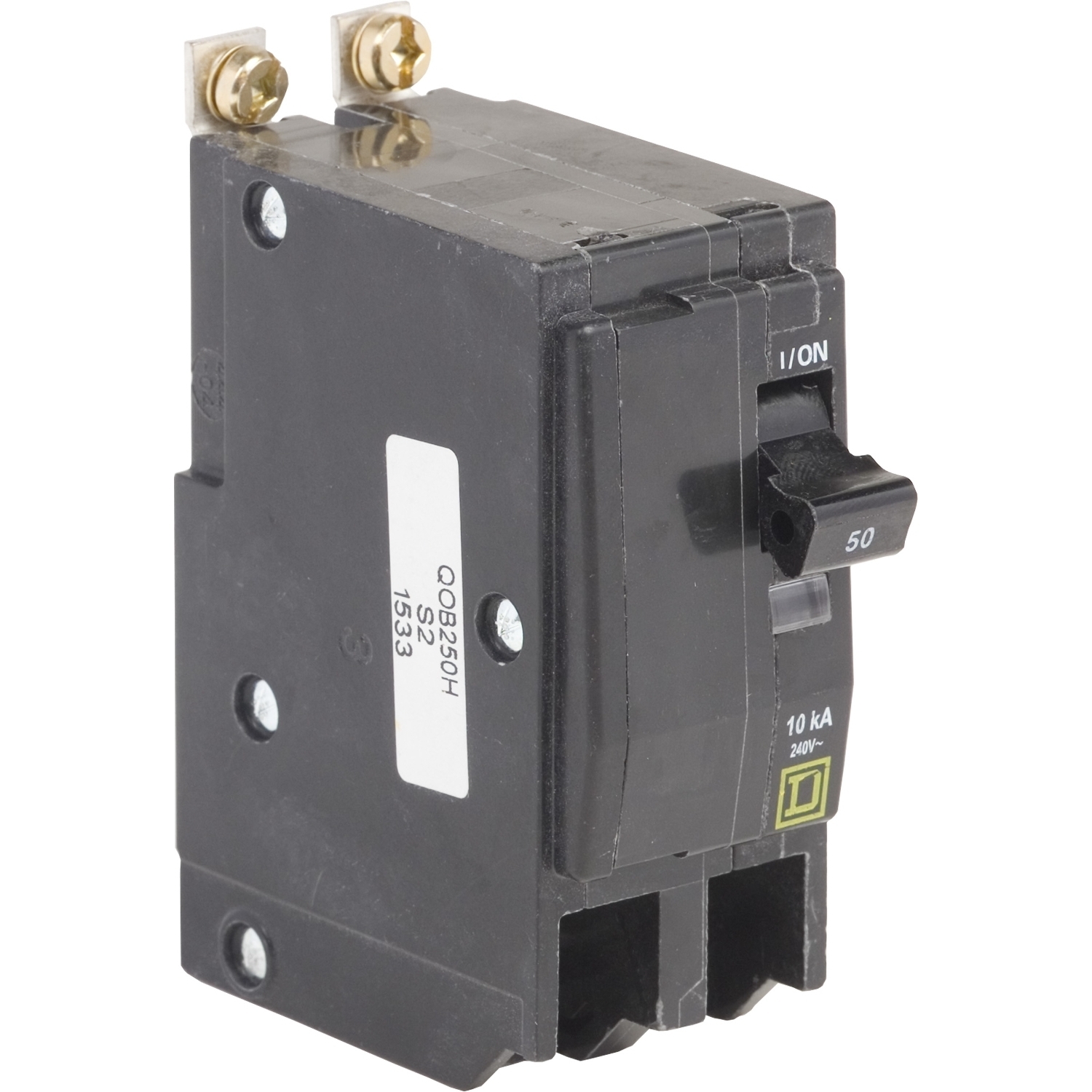 QOB250H Miniature Circuit Breaker, 50 Amp, 2 Pole, 120/240V