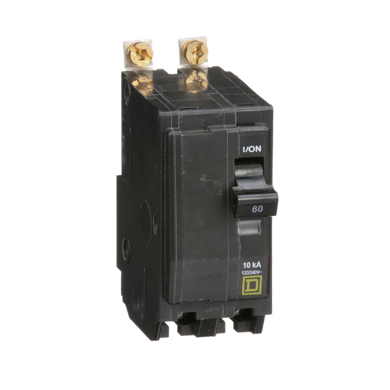 Mini circuit breaker, QO, 60A, 2 pole, 120/240VAC, 10kA, bolt on