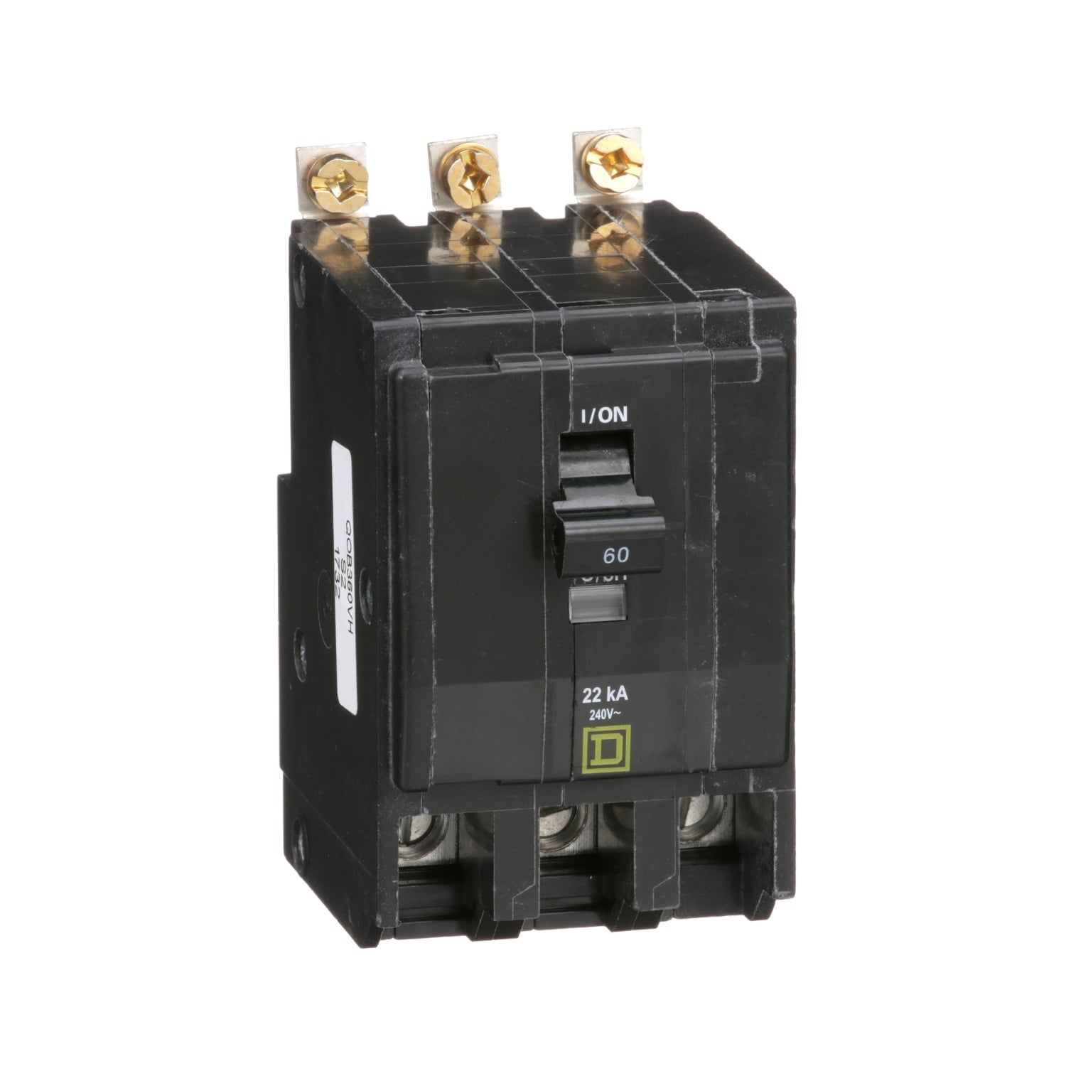QOB360VH Miniature Circuit Breaker, 60 Amp, 3 Pole, 120/240V