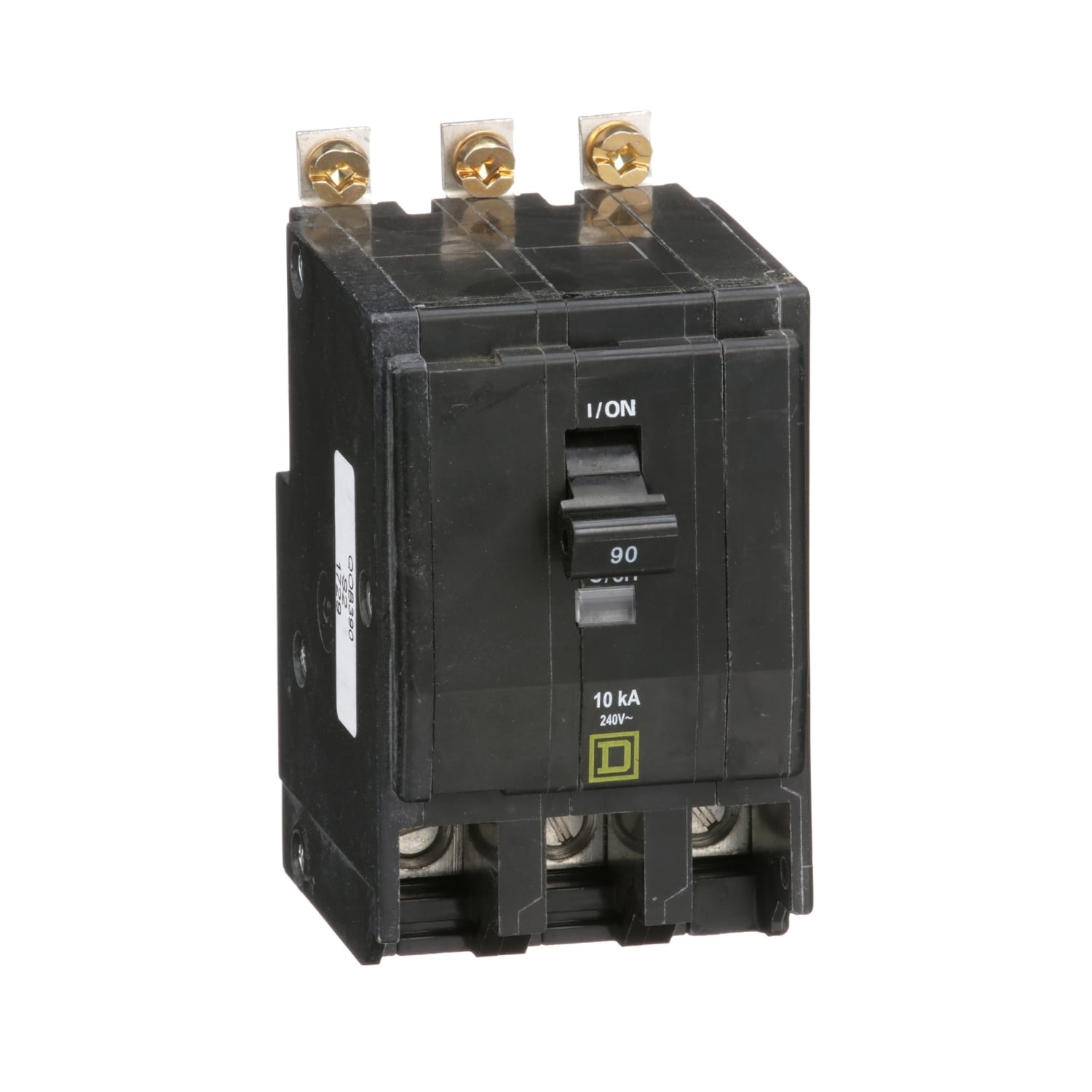 QOB390 Miniature Circuit Breaker, 90 Amp, 3 Pole, 120/240V
