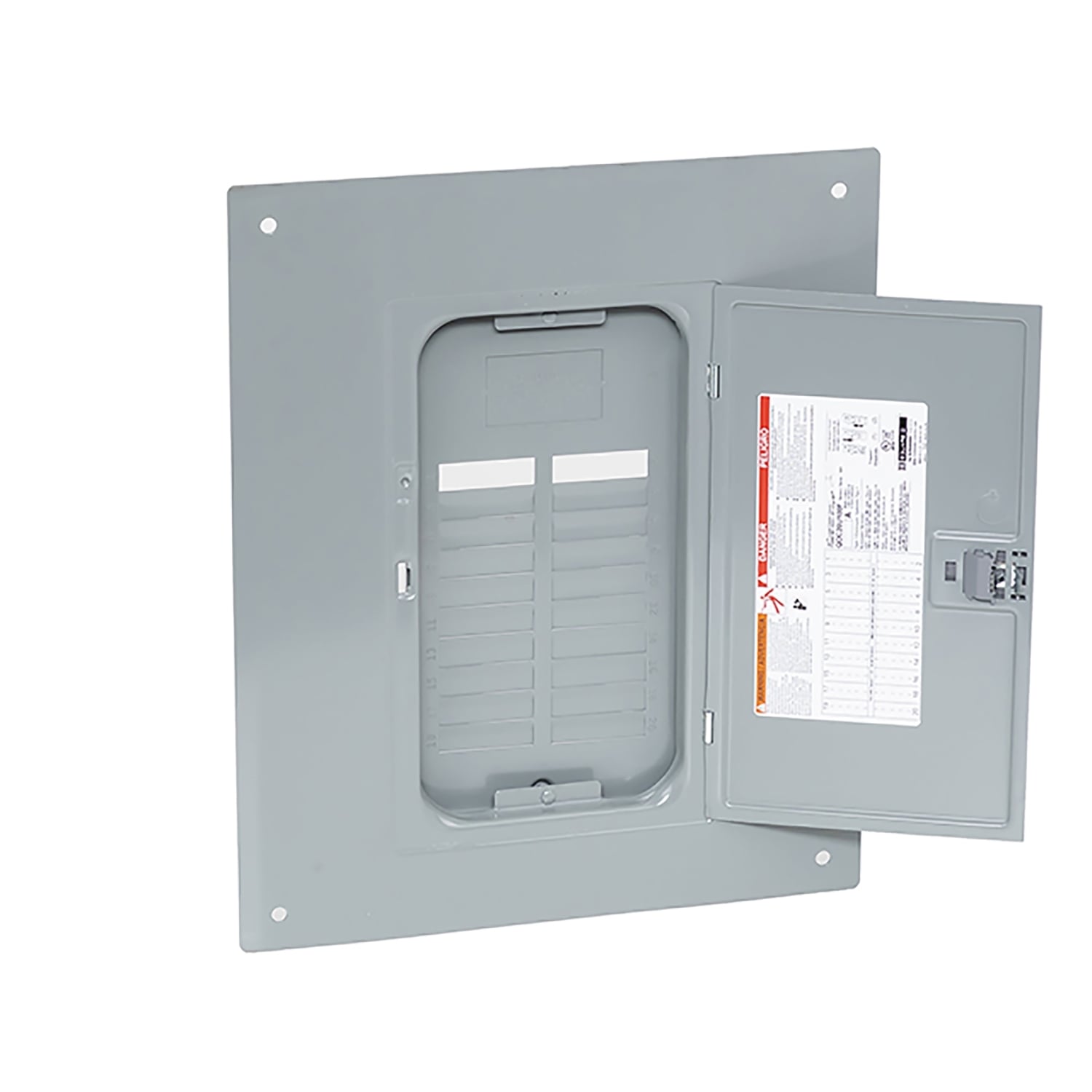 Replacement cover, QO, for 20 space load center with 125A mains, flush, gray