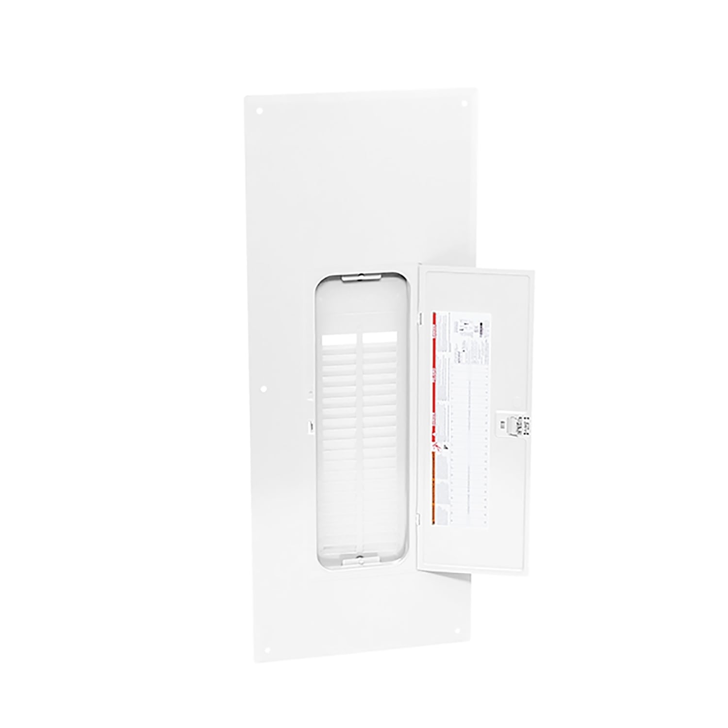 Replacement cover, QO, for 42 space load center, flush, white