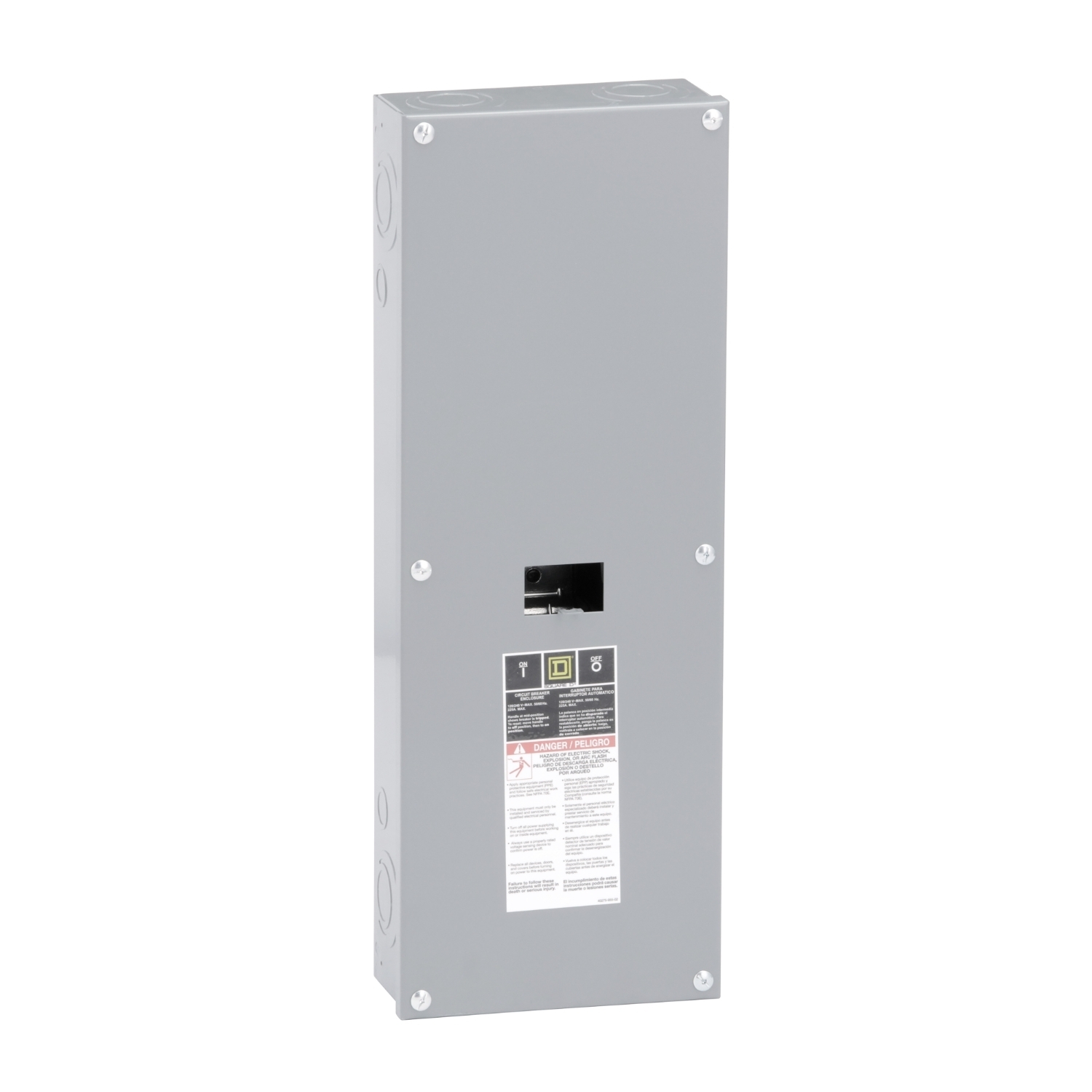 QOM2 Circuit Breaker Enclosure, 2P, Type 1, Surface Mount, 100-225A, CSA, UL
