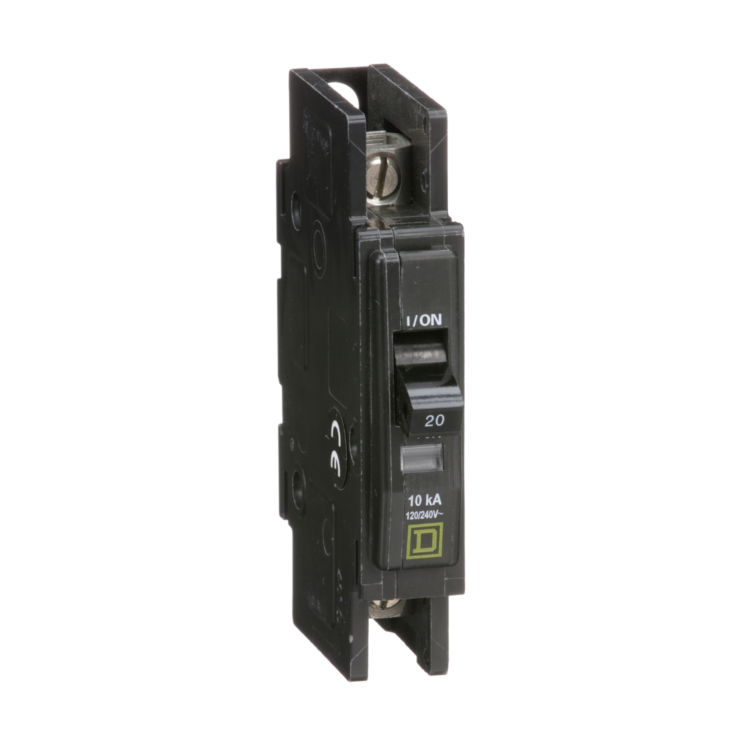 Mini circuit breaker, QOU, 20A, 1 pole, 120/240VAC, 10kA