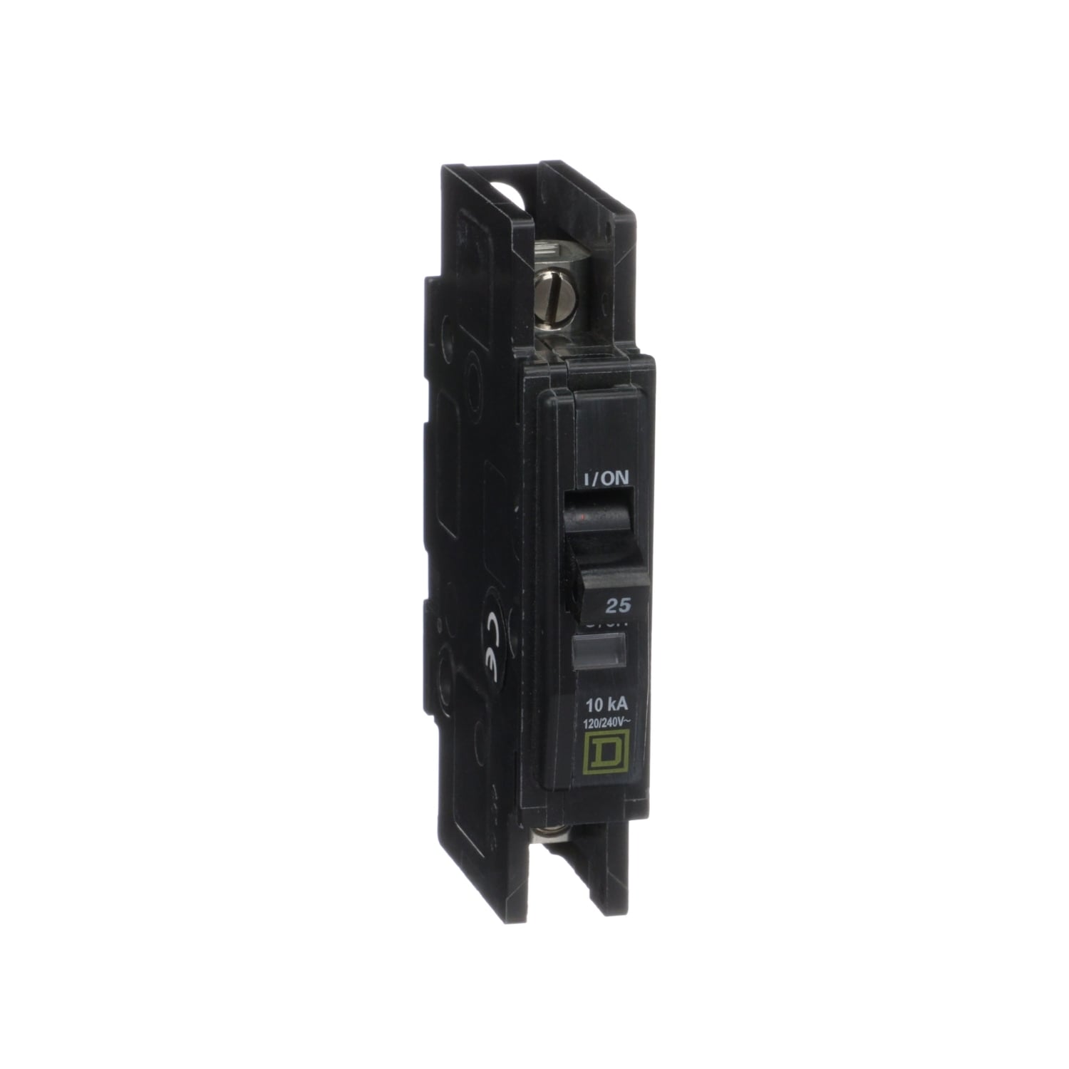 Mini circuit breaker, QOU, 25A, 1 pole, 120/240 VAC, 10kA