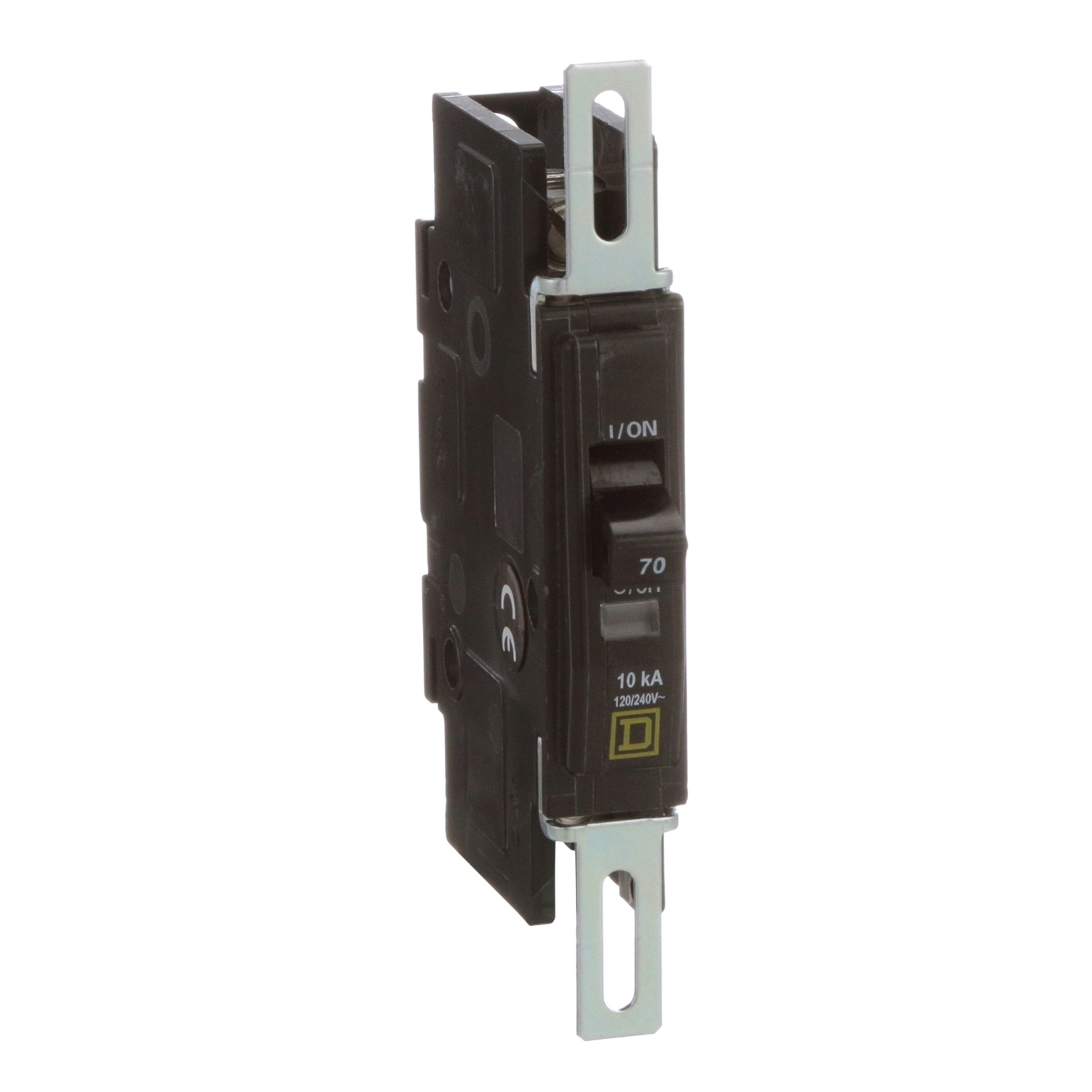 Mini circuit breaker, QOU, 70A, 1 pole, 120/240 VAC, 10kA