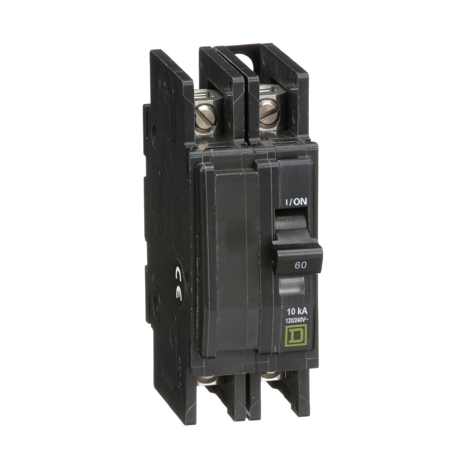 Mini circuit breaker, QOU, 60A, 2 pole, 120/240VAC, 10kA