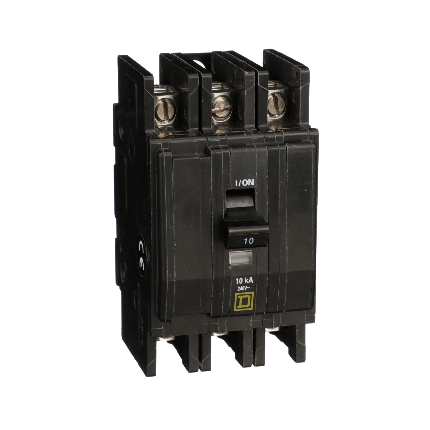 Mini circuit breaker, QOU, 10A, 3 pole, 240 VAC, 10kA