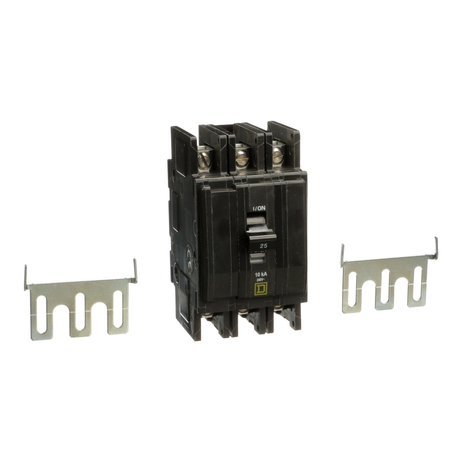 Mini circuit breaker, QOU, 25A, 3 pole, 240 VAC, 10kA