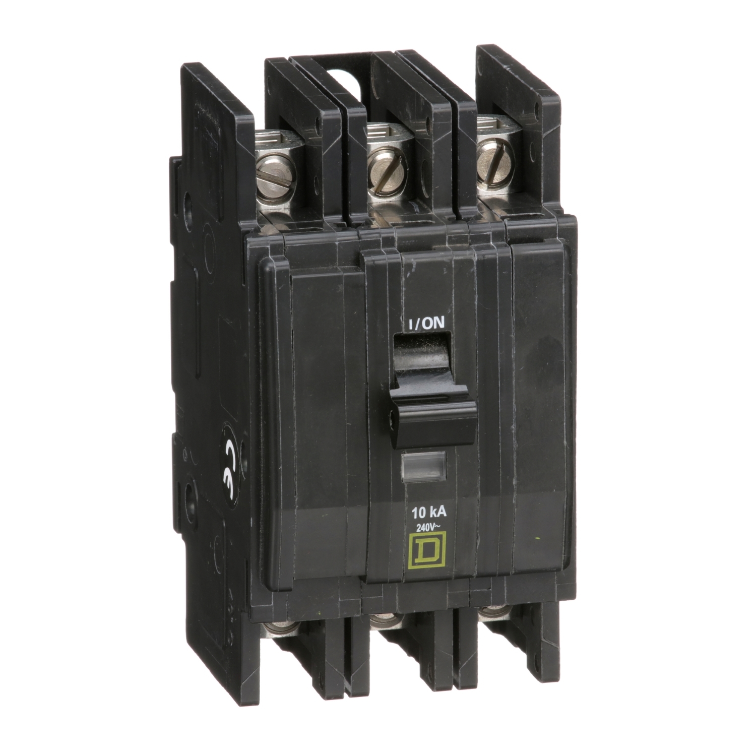 Mini circuit breaker, QOU, 25A, 3 pole, 240VAC, 10kA, bulk pack