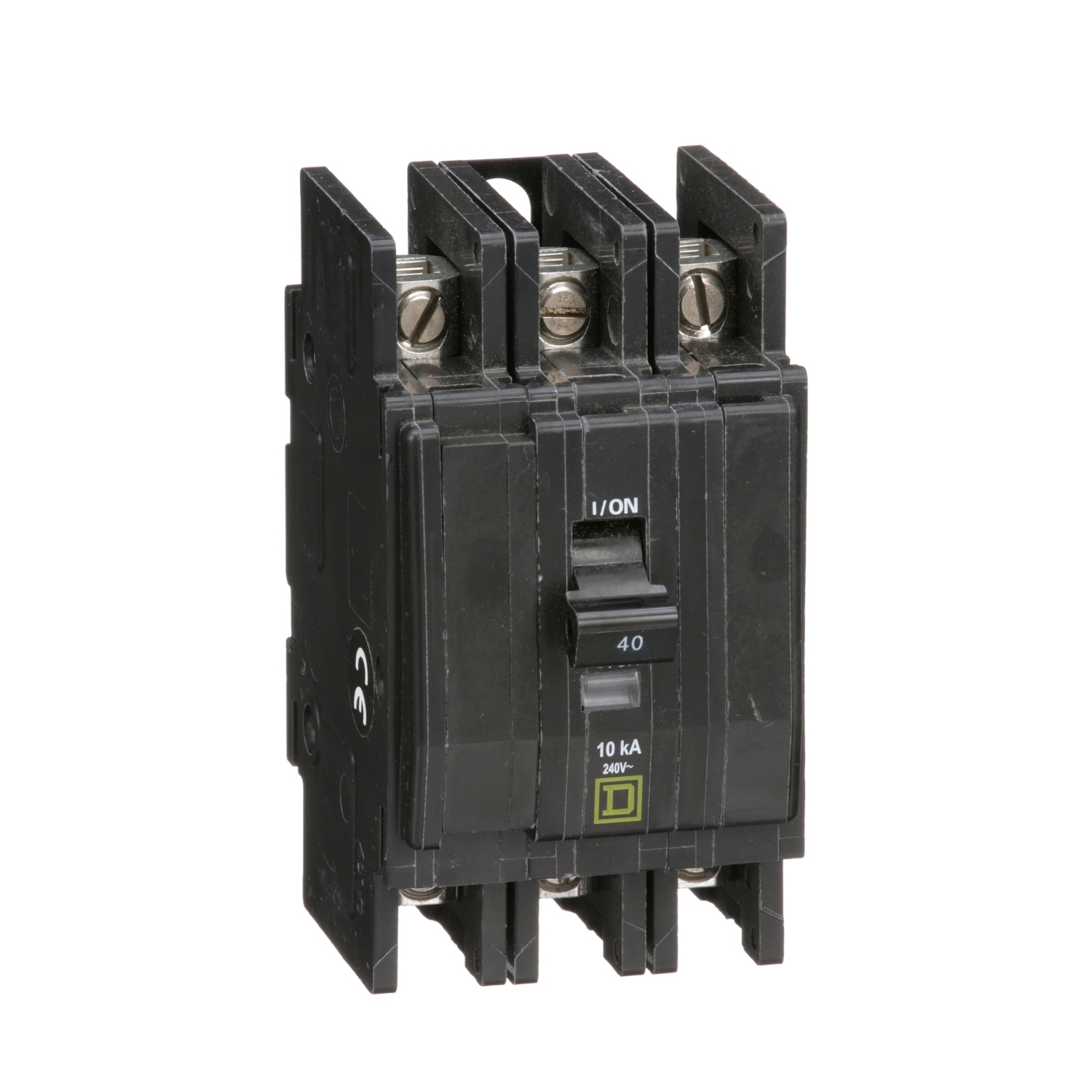 Mini circuit breaker, QOU, 40A, 3 pole, 240VAC, 10kA