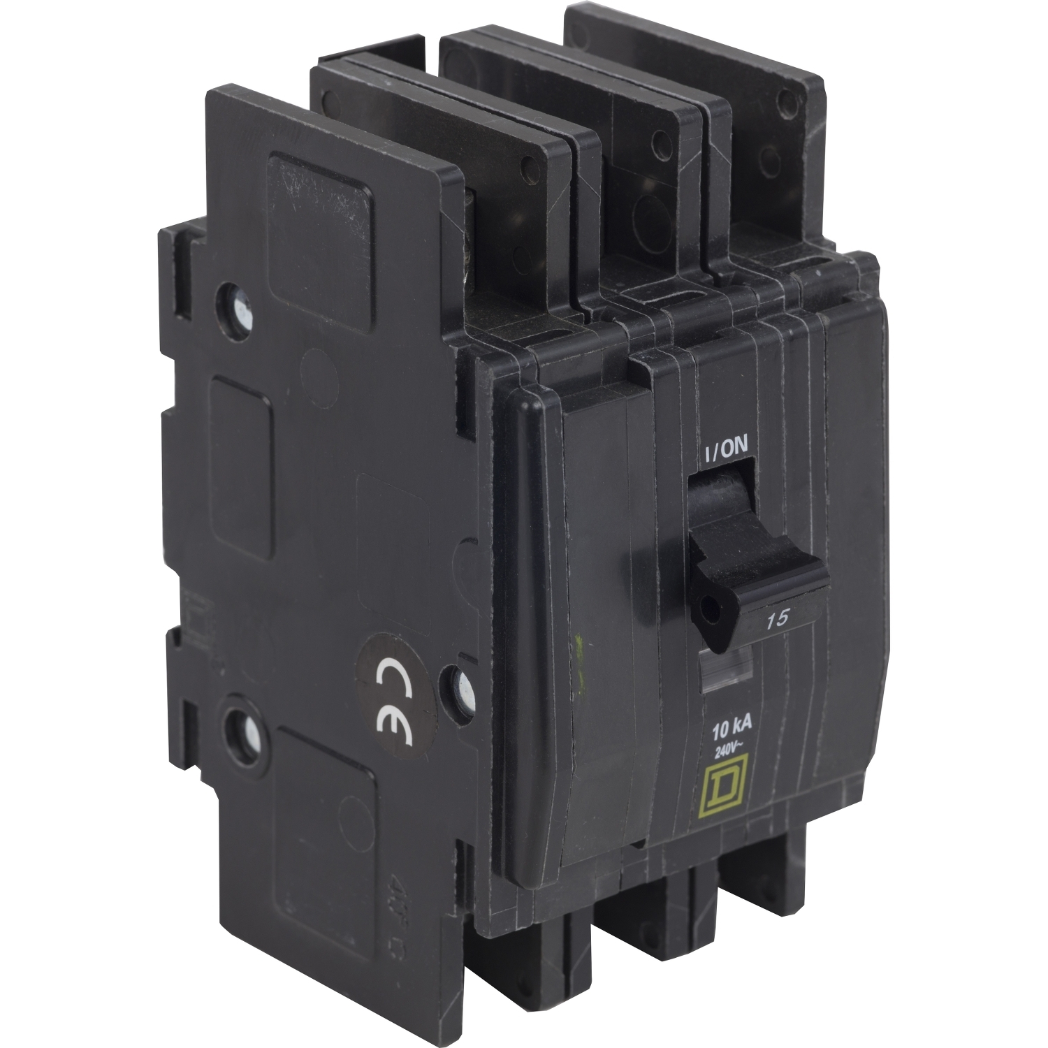 Mini circuit breaker, QOU, 45A, 3 pole, 240 VAC, 10kA, bulk pack