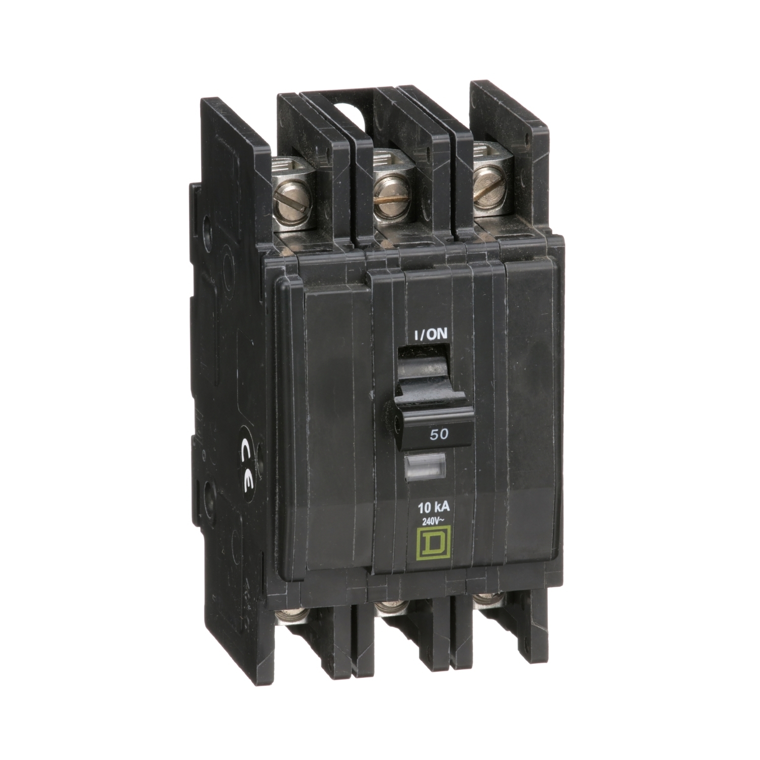 Mini circuit breaker, QOU, 50A, 3 pole, 240VAC, 10kA